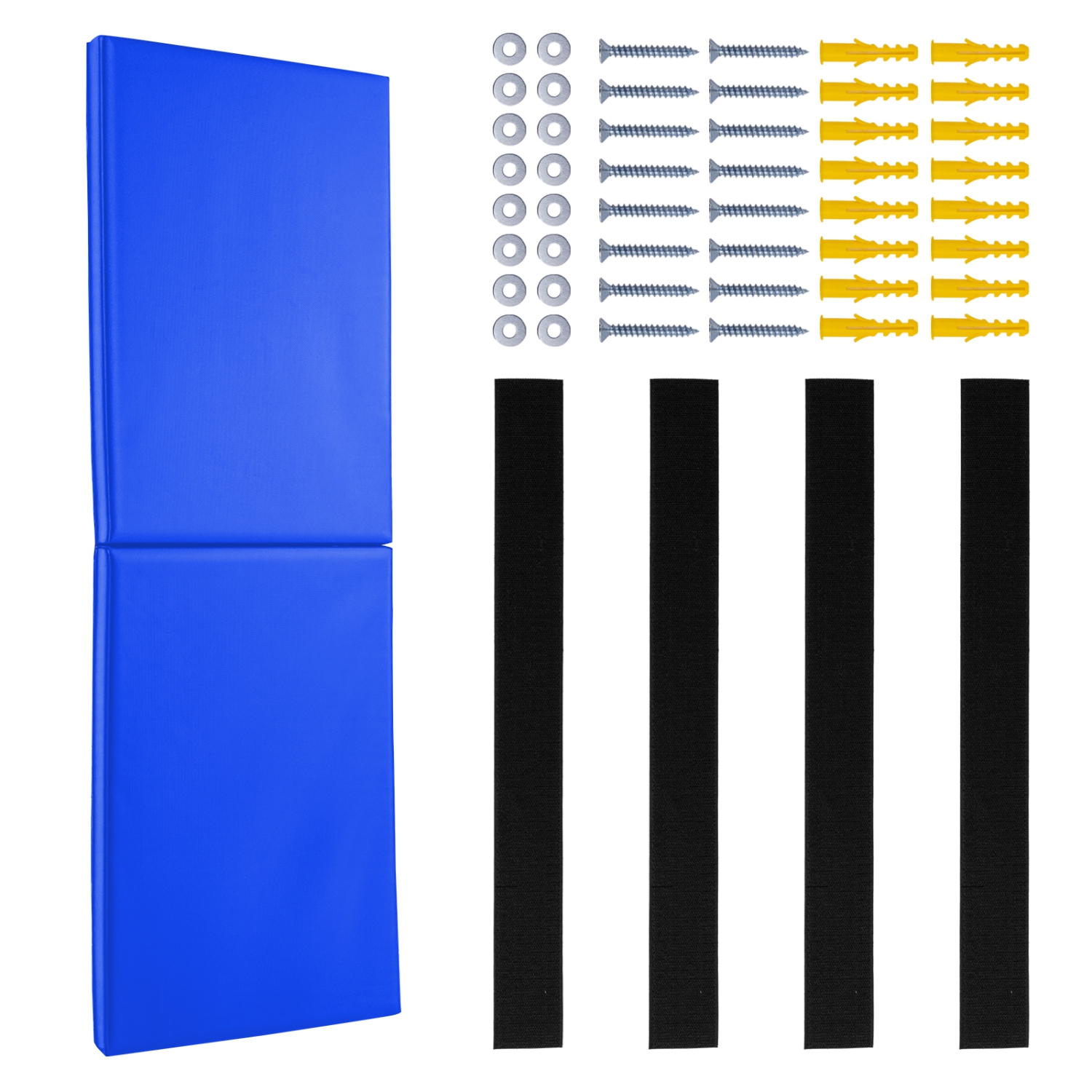 VEVOR 71 x 24 x 2 inch Tear-Resistant Wall Mat,Removable 2" Thick Foam High Density Basketball Court Wall-Mounted Padding,Durable Waterproof