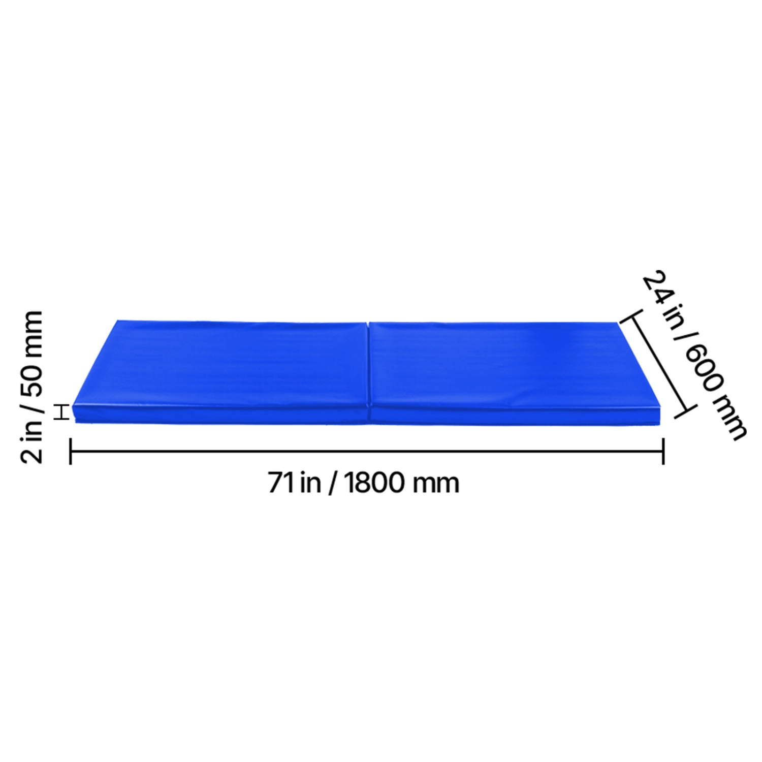 VEVOR 71 x 24 x 2 inch Tear-Resistant Wall Mat,Removable 2" Thick Foam High Density Basketball Court Wall-Mounted Padding,Durable Waterproof
