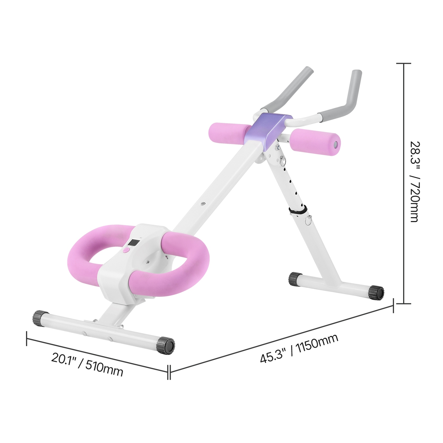 VEVOR 330 lbs Capacity AB Workout Machine, Ab Workout Equipment at Home Gym,Core & Abdominal Trainers for Women,Strength Training Ab