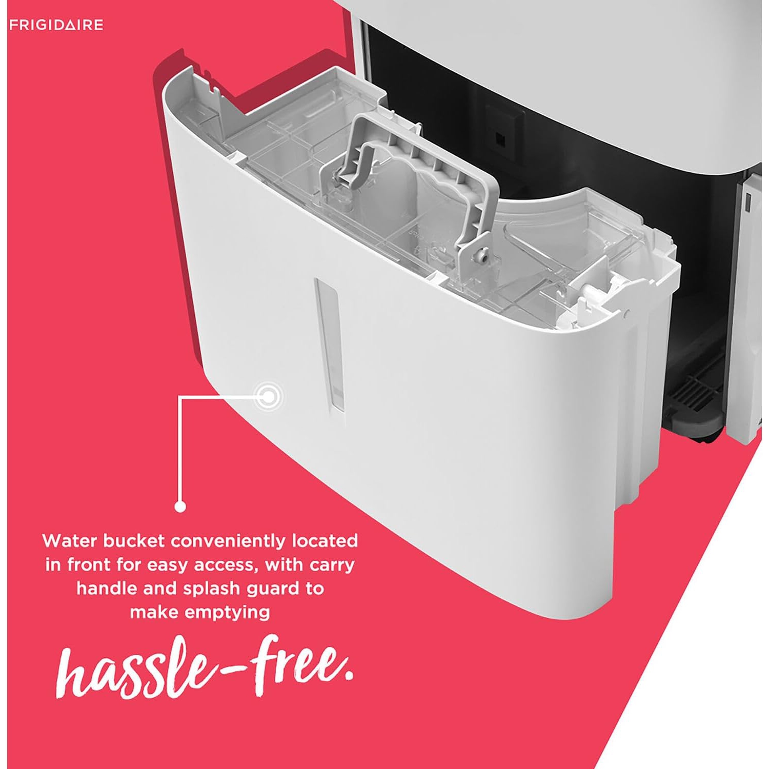 FRIGIDAIRE – Déshumidificateur Energy Star de 50 chopines avec contrôle de l'humidité sans effort, blanc