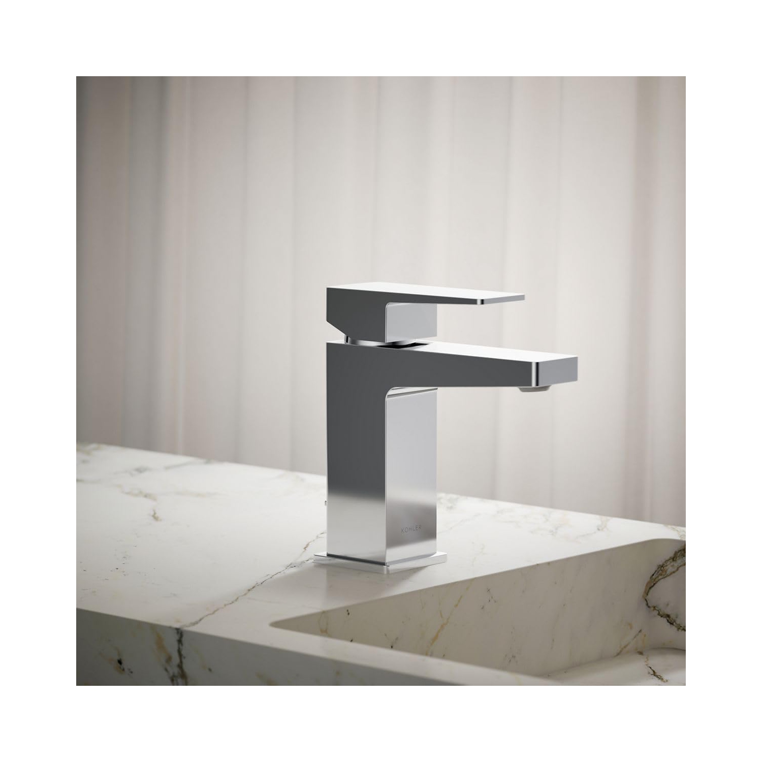 KOHLER K-99760-4-CP Honesty Single Control Lavatory Faucet, Polished Chrome