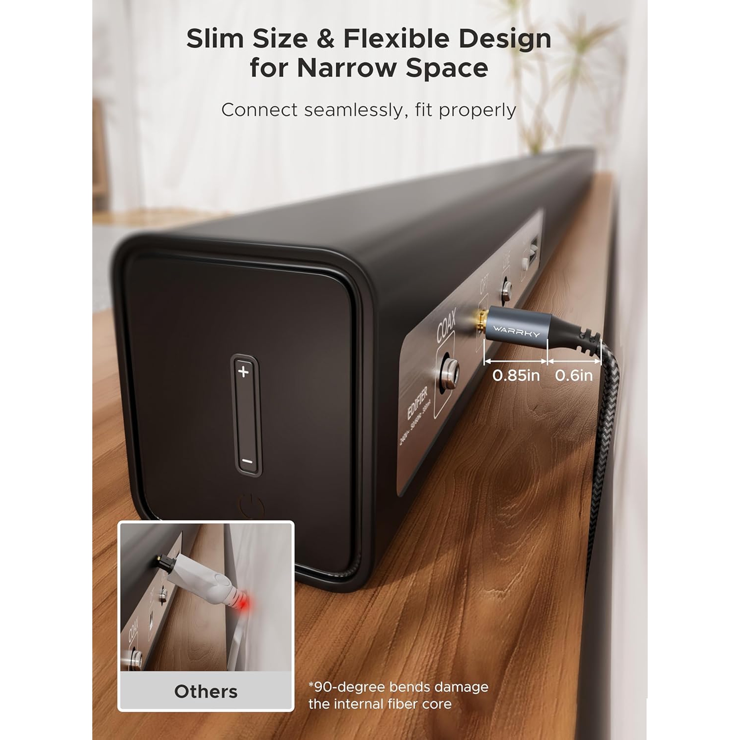 Câble audio optique tressé en nylon, boîtier en aluminium, câble optique plaqué or, câble audio numérique en fibre optique Toslink pour barre de son,