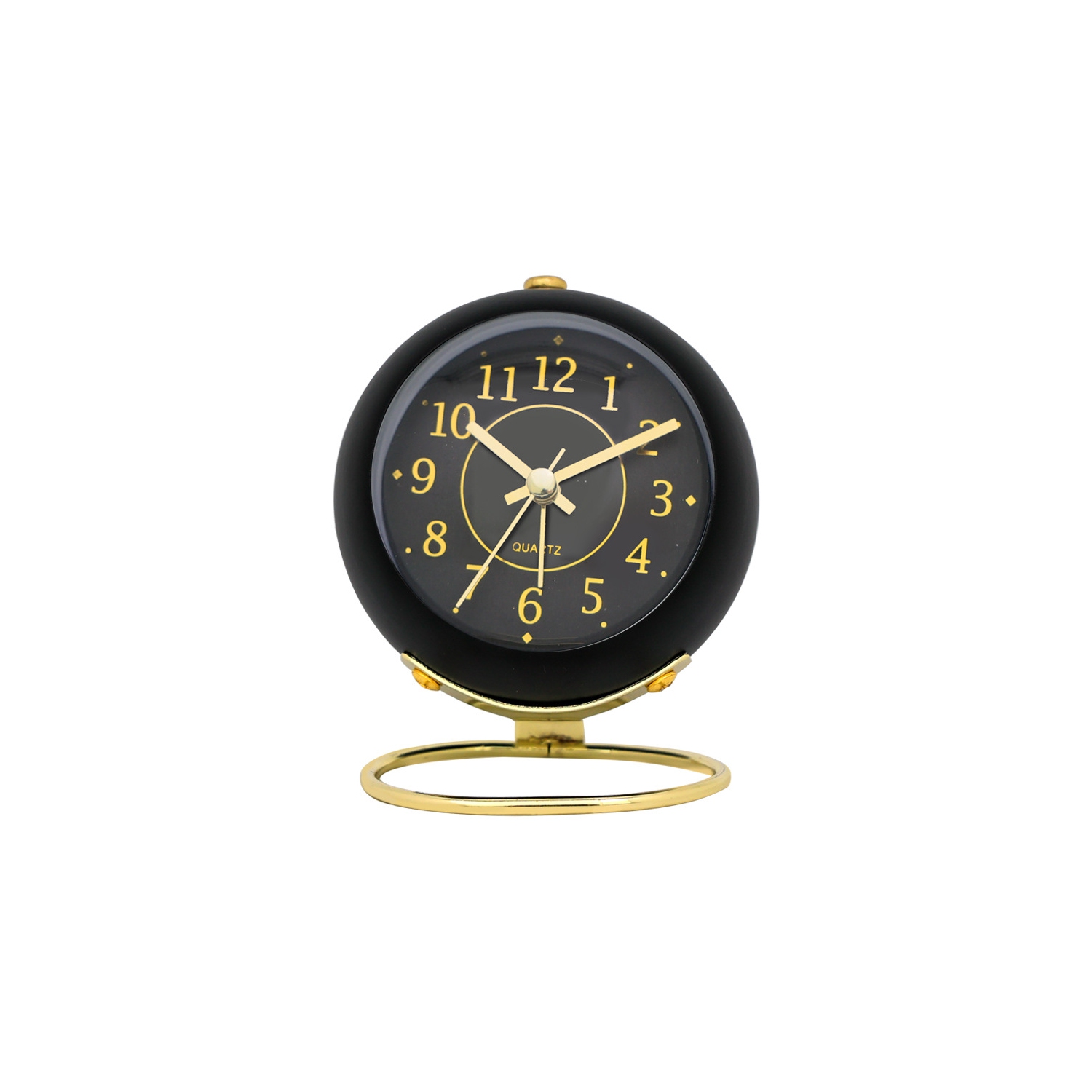 Nordic Creative – Réveil-matin électronique simple pour enfants NOUVEAU Horloge pointeur lumineux et silencieuse pour étudiants sur le bureau – noir