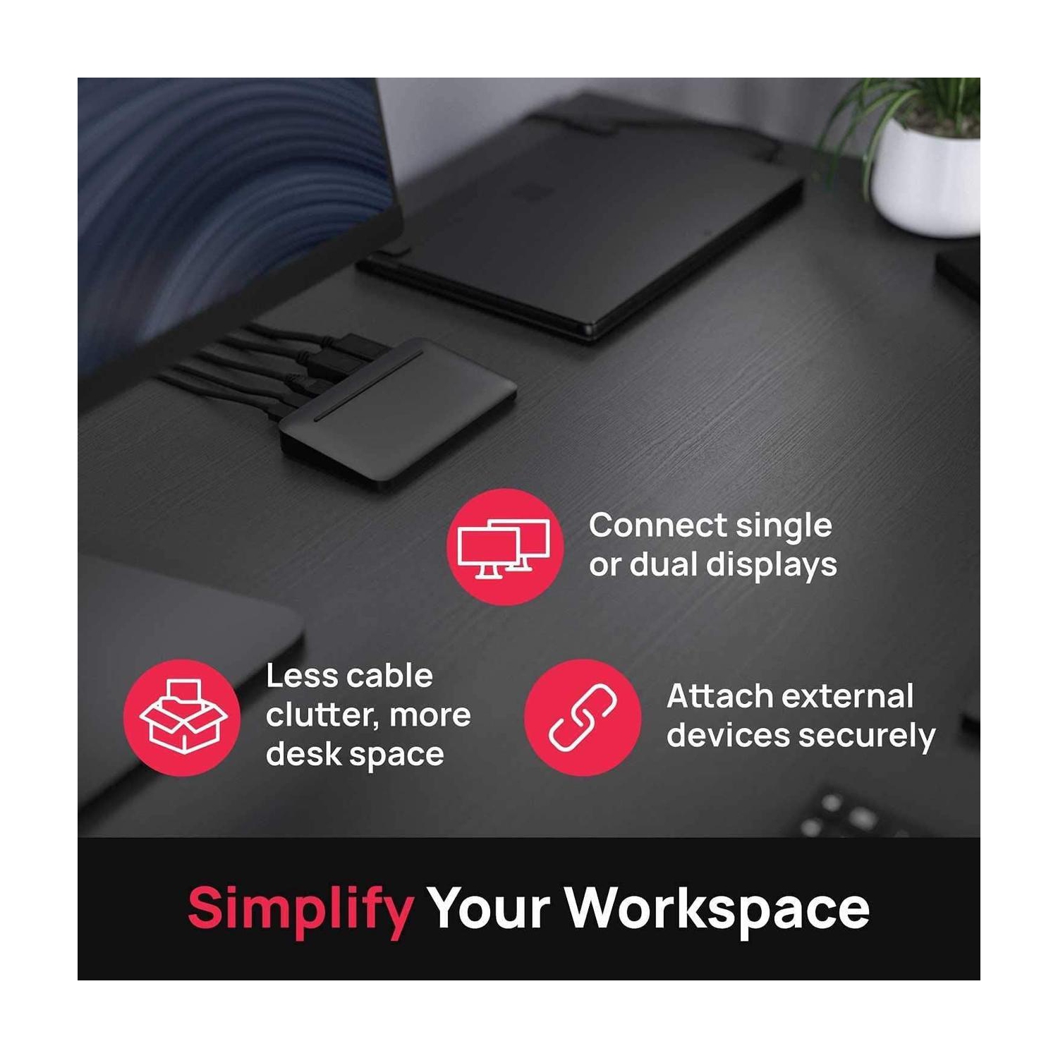 Brydge Stone Lite USB-C Windows Docking Station, 5 Ports