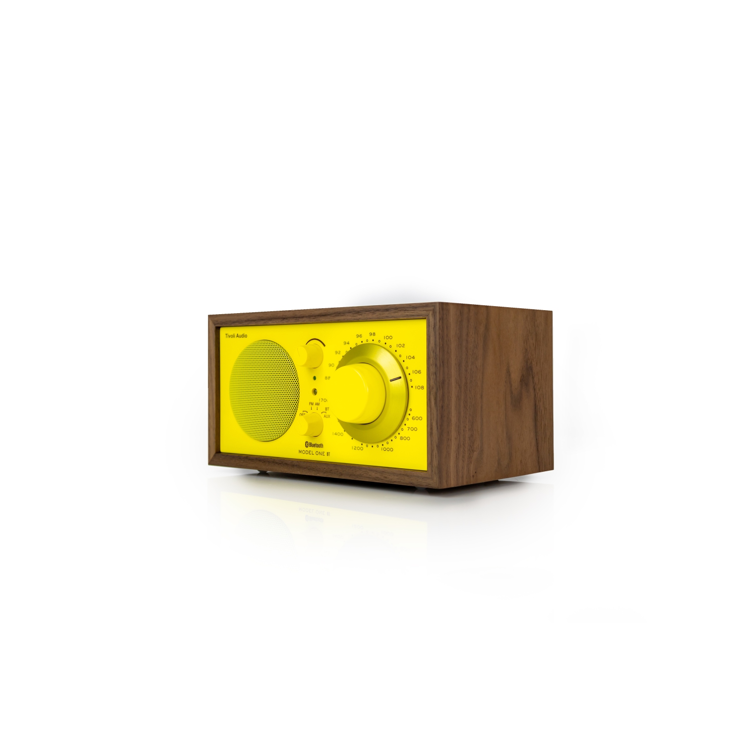 Tivoli Audio Model One Table Top AM/FM Radio with Bluetooth and Aux Input 70's Colour Collection - Highlighter Yellow