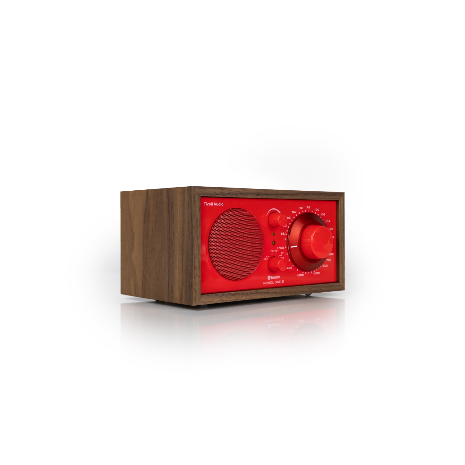 Tivoli Audio Model One Table Top AM/FM Radio with Bluetooth and Aux Input 70's Colour Collection - Poppy Red
