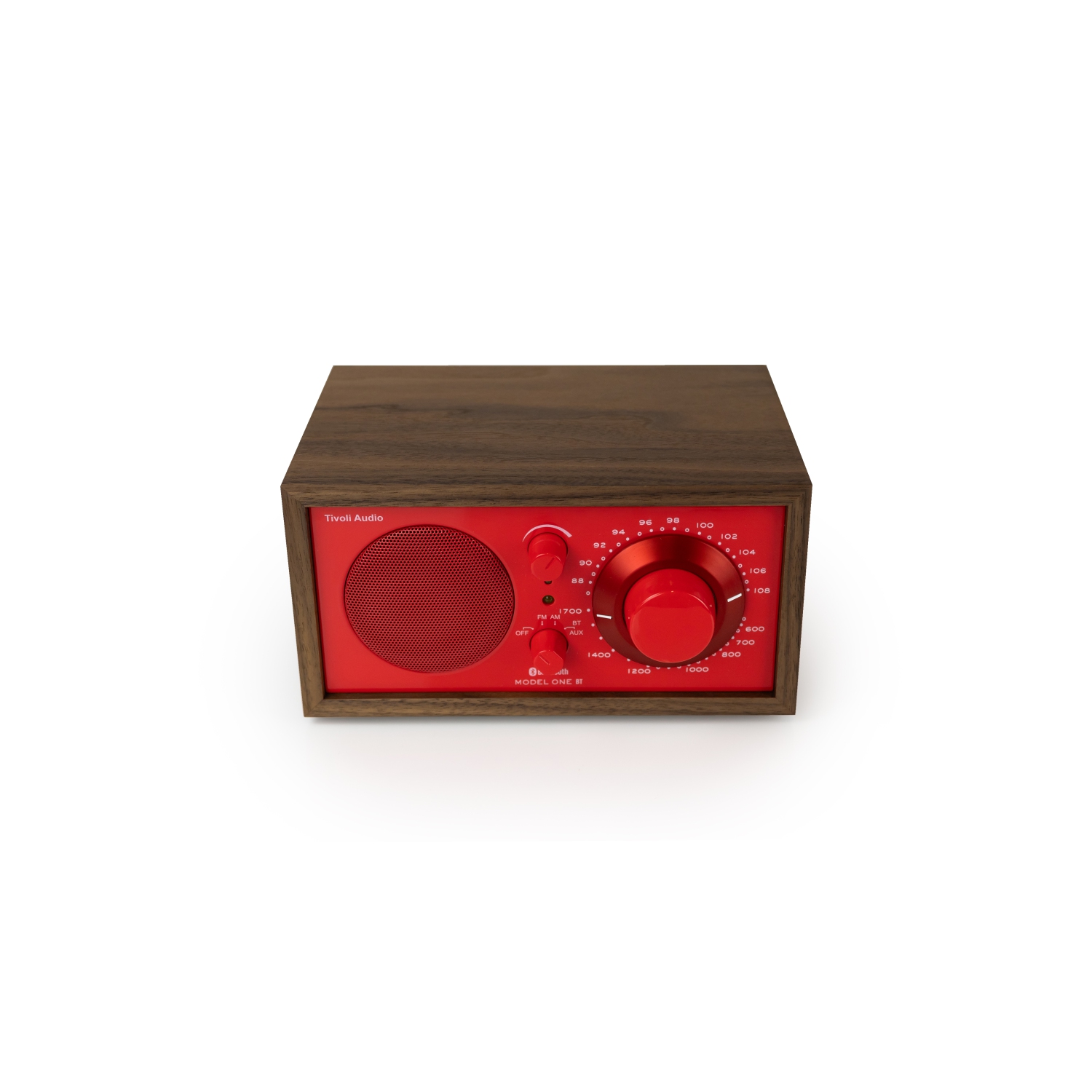 Tivoli Audio Model One Table Top AM/FM Radio with Bluetooth and Aux Input 70's Colour Collection - Poppy Red