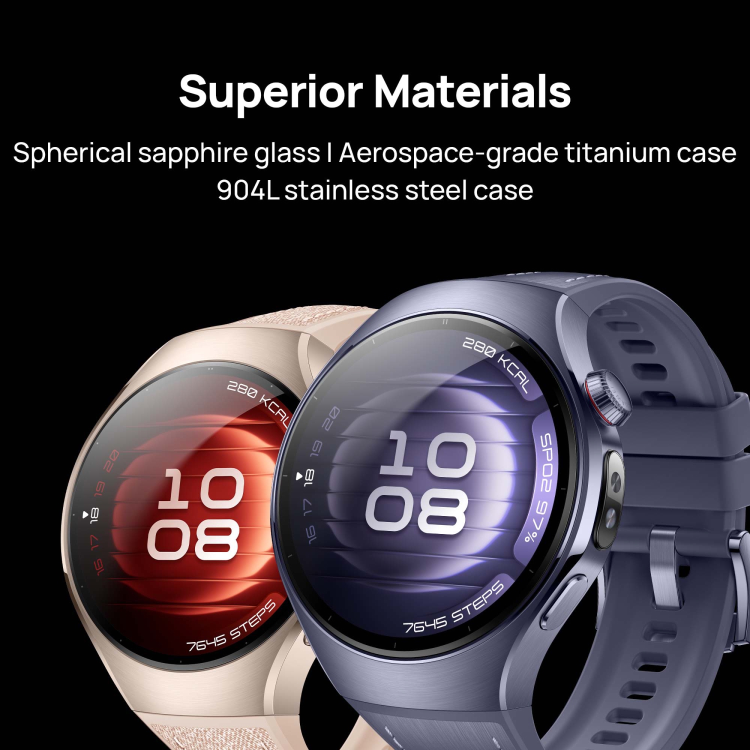 HUAWEI Watch 5, 42mm Smartwatches, Multi-Sensing X-TAP Technology, Spherical Sapphire Glass, Two Battery Modes, Intuitive Smart Gestures, Compatible