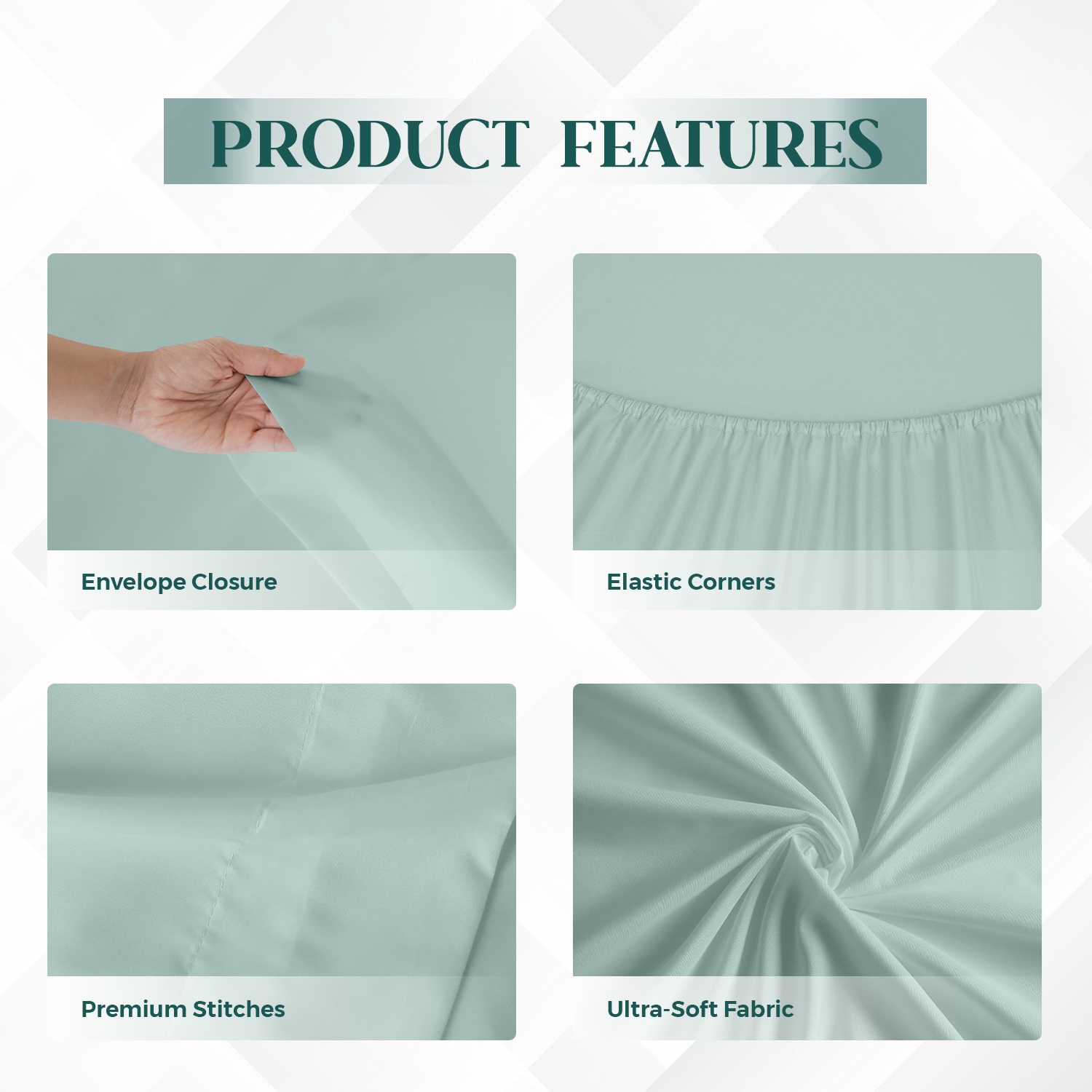 Beddora Lightweight 85 GSM Sheet Set – Breathable, Wrinkle-Resistant, Quick-Drying