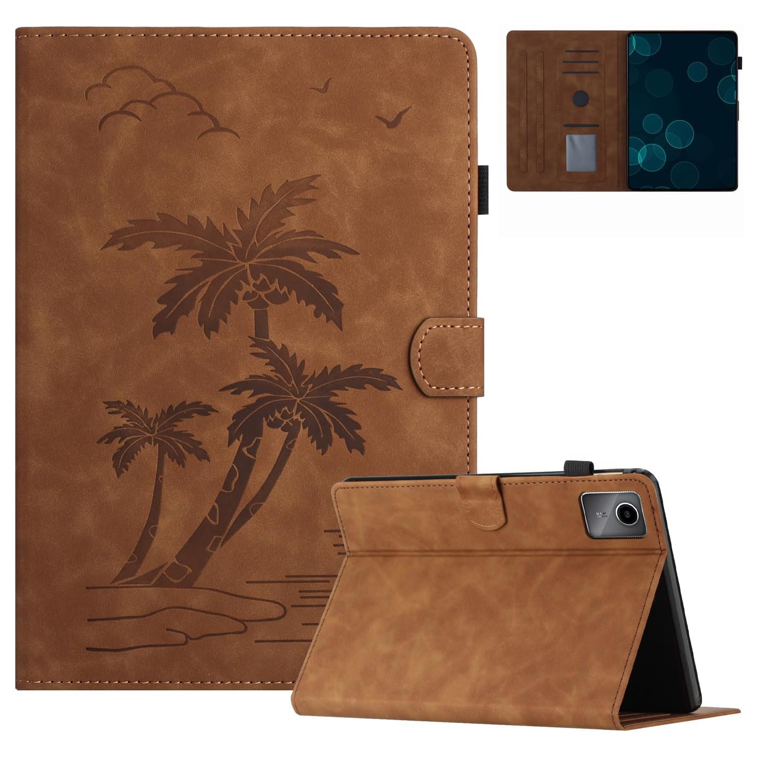 Vokpok Case for Lenovo Tab M11 11 Inch 2024, Premium PU Leather Wallet Case with Pen Holder Kickstand,Flip Stand Cover