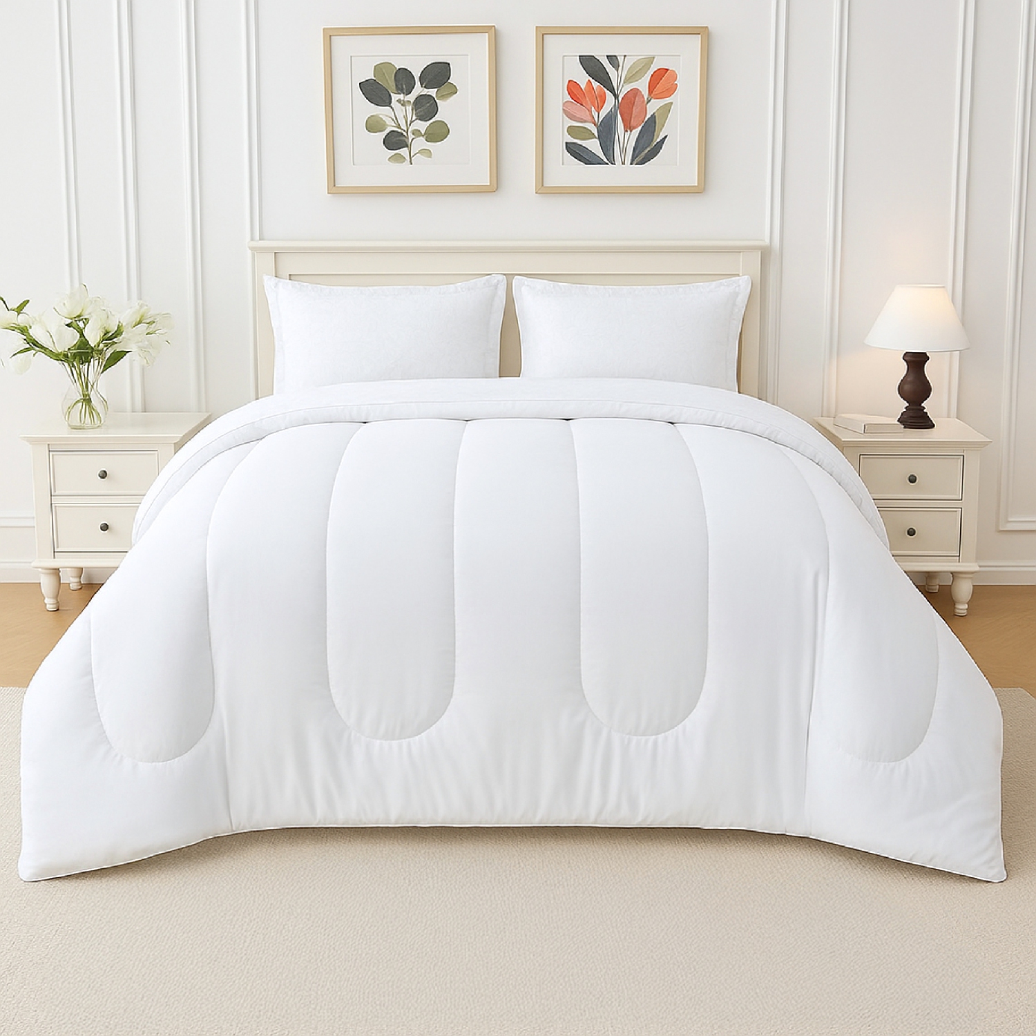 Beddora 3-Piece Comforter Set – Ultra-Soft, Lightweight & Breathable – All-Season Bedding