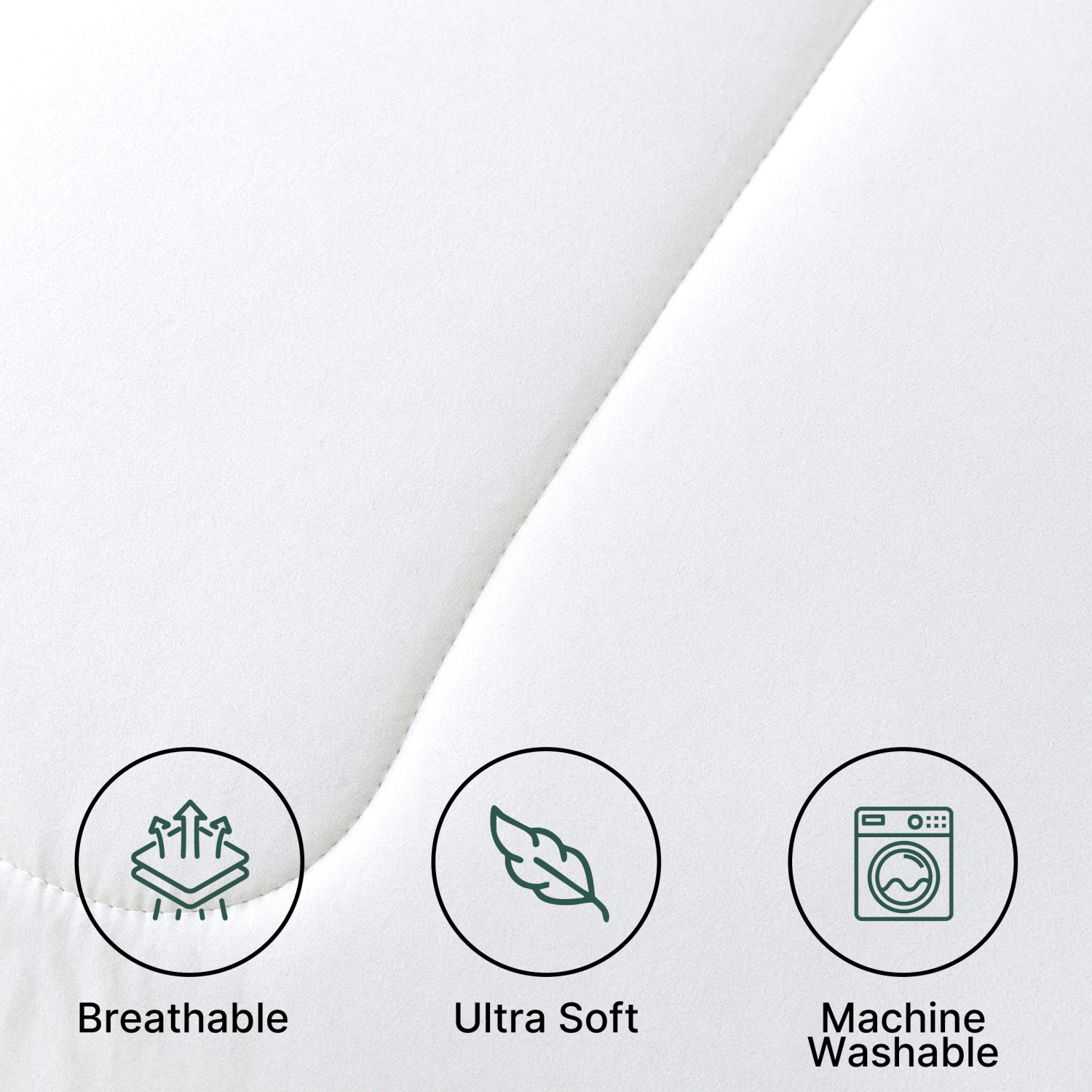 Lit dans un sac 5 pièces Beddora – Comprend couvre-lit, 2 couvre-oreillers, coussin décoratif et coussin carré – Très doux, literie toute saison –