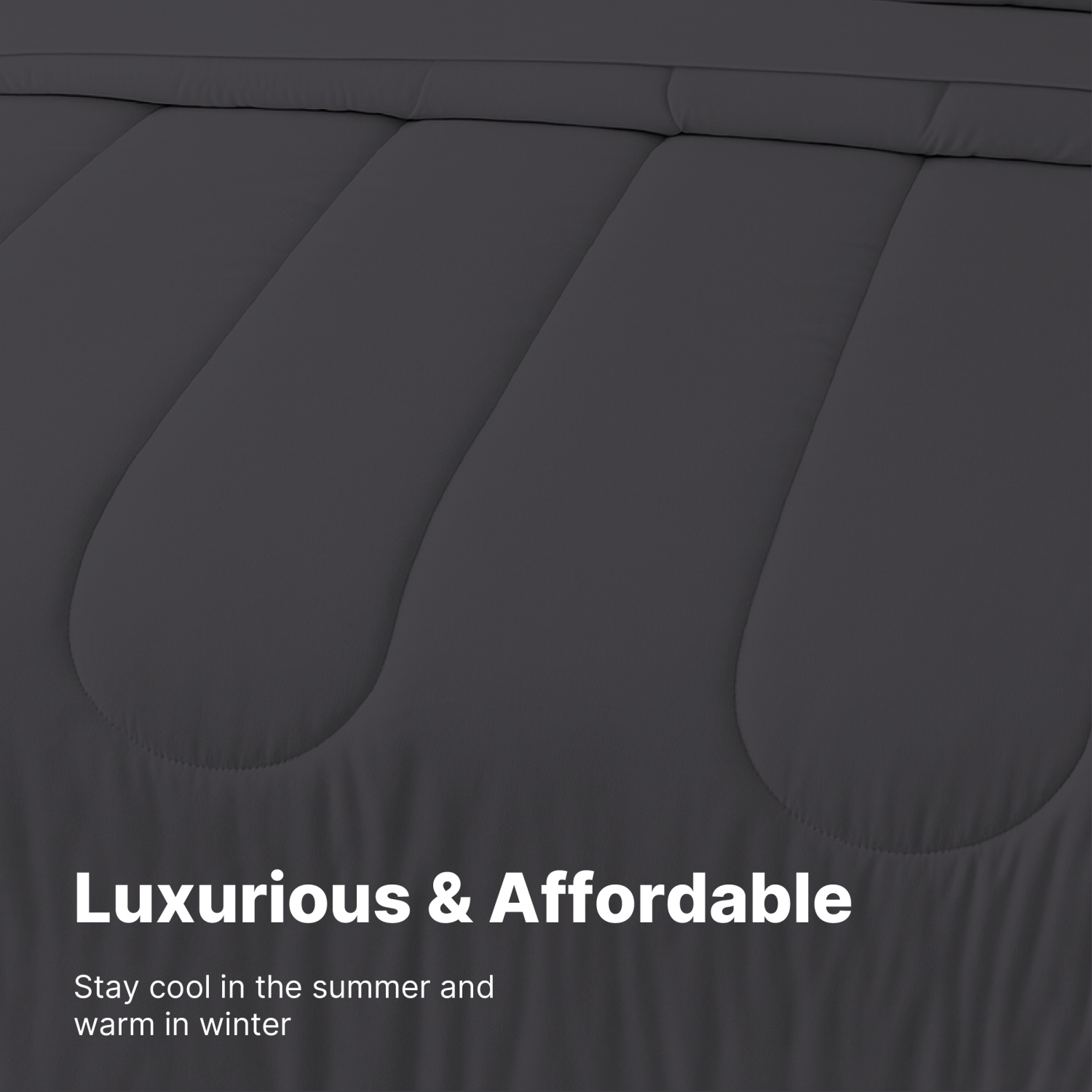 Beddora 5-Piece Bed in a Bag – Includes Comforter, 2 Shams, Decorative Cushion & Square Cushion – Ultra-Soft, All-Season Bedding – Queen – Forged Iron