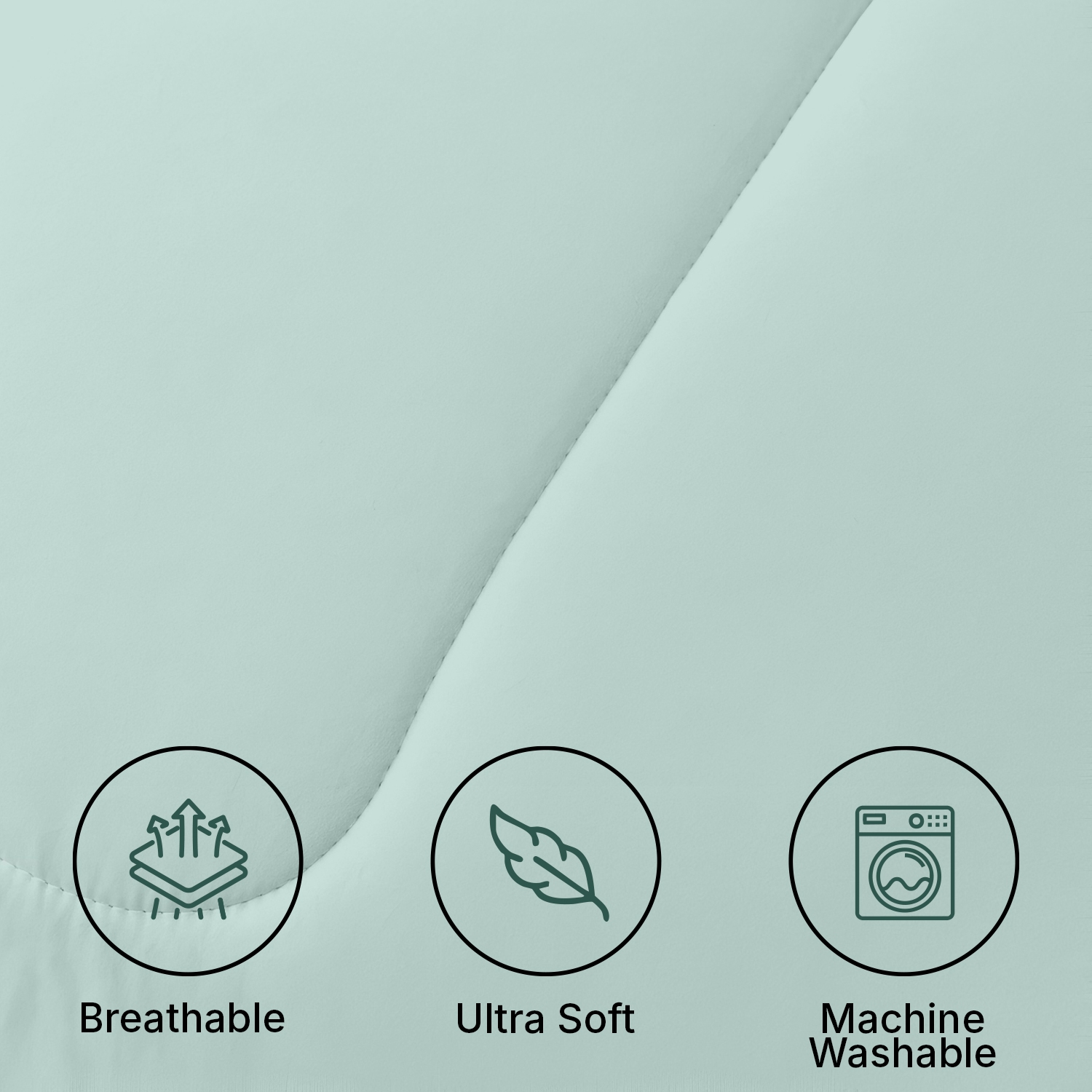 Lit dans un sac 5 pièces Beddora – Comprend couvre-lit, 2 couvre-oreillers, coussin décoratif et coussin carré – Très doux, literie toutes saisons –