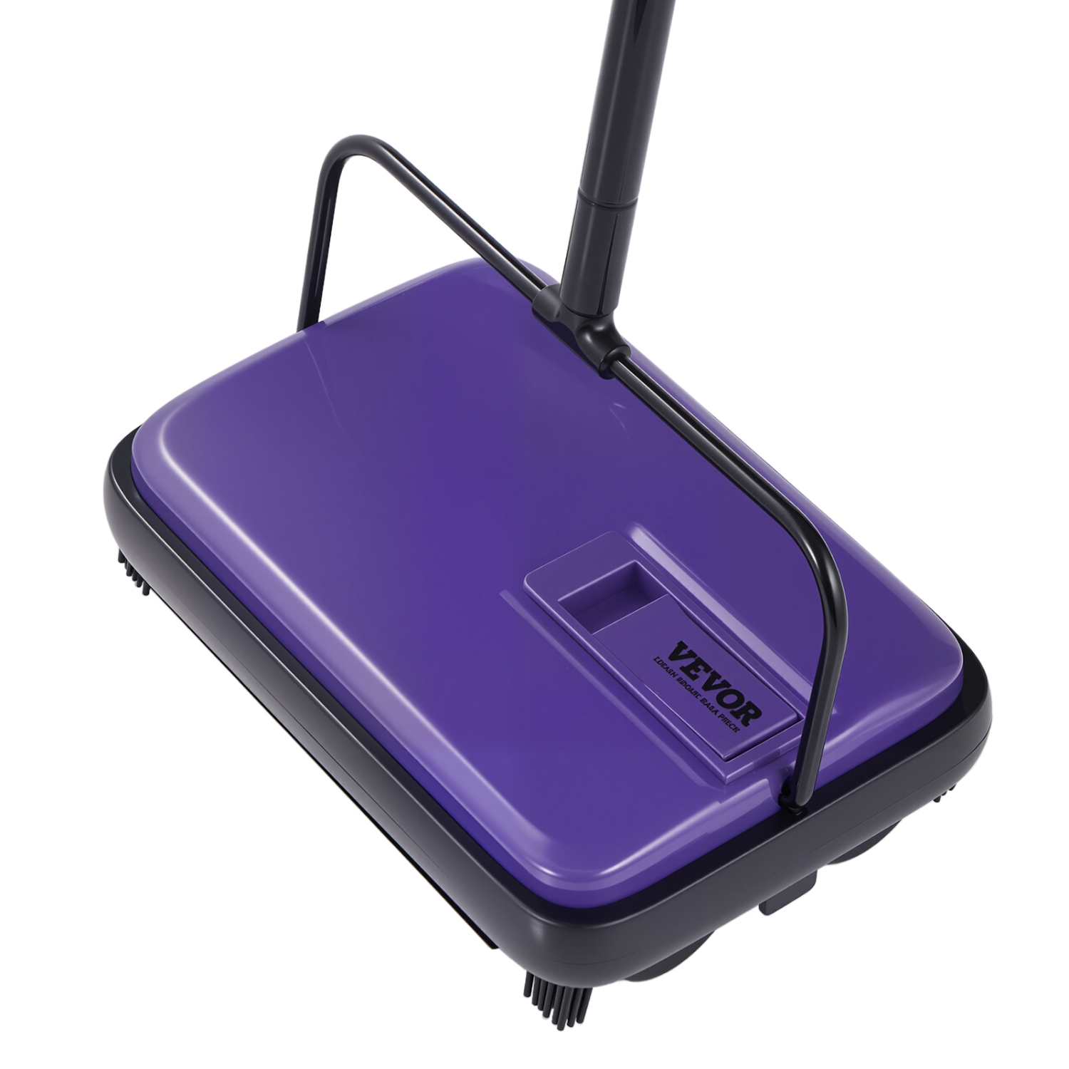VEVOR 300 ml Capacity Floor Sweeper Dustbin, Easy to Empty, 6.7 inch Cleaning Width for Home Office Carpets Pet Hair Dust, Purple