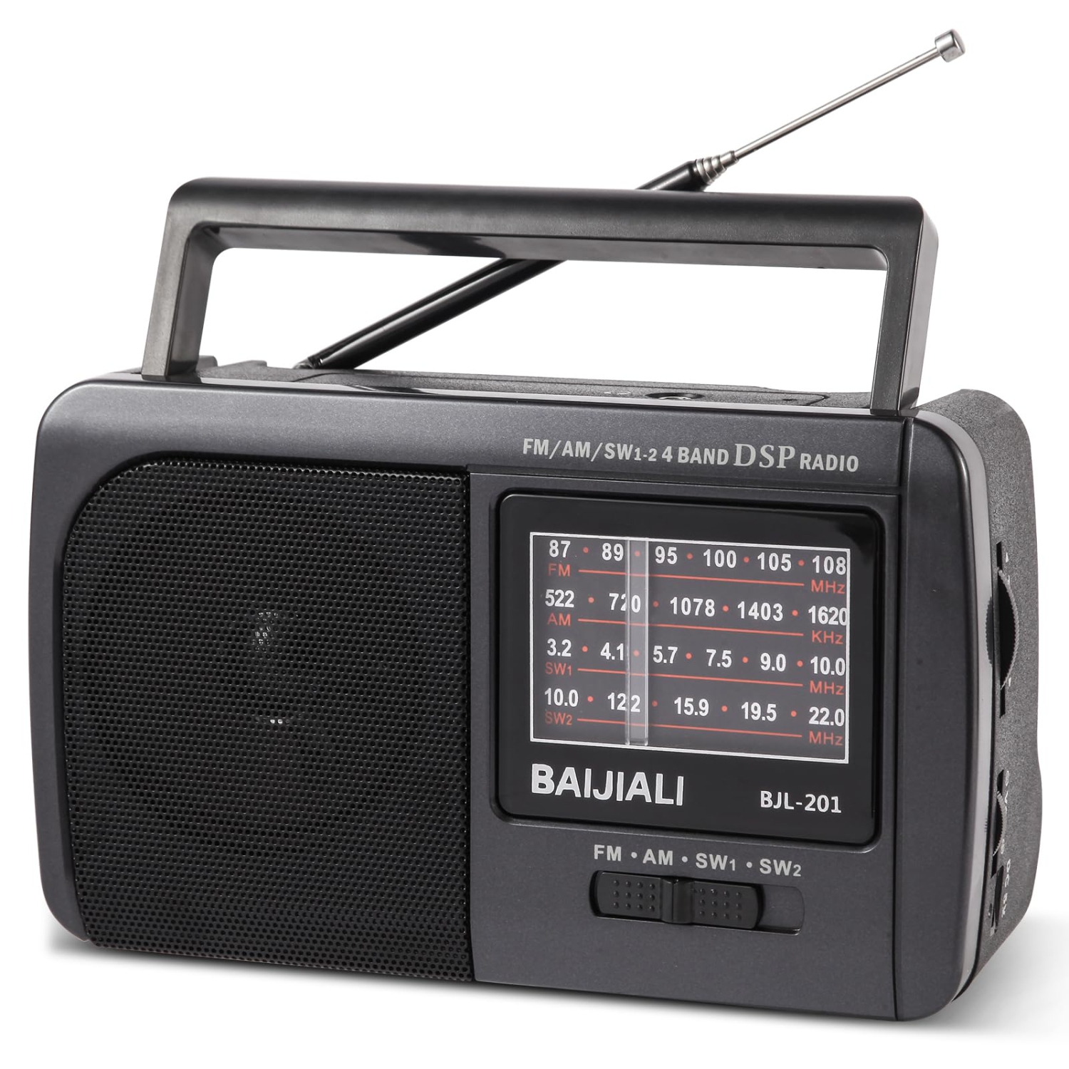 Portable AM/FM/SW1/SW2 Shortwave Radio, Multi-Band Retro Radio, Battery Powered, Suitable for Home, Outdoor and Emergency Survival Use