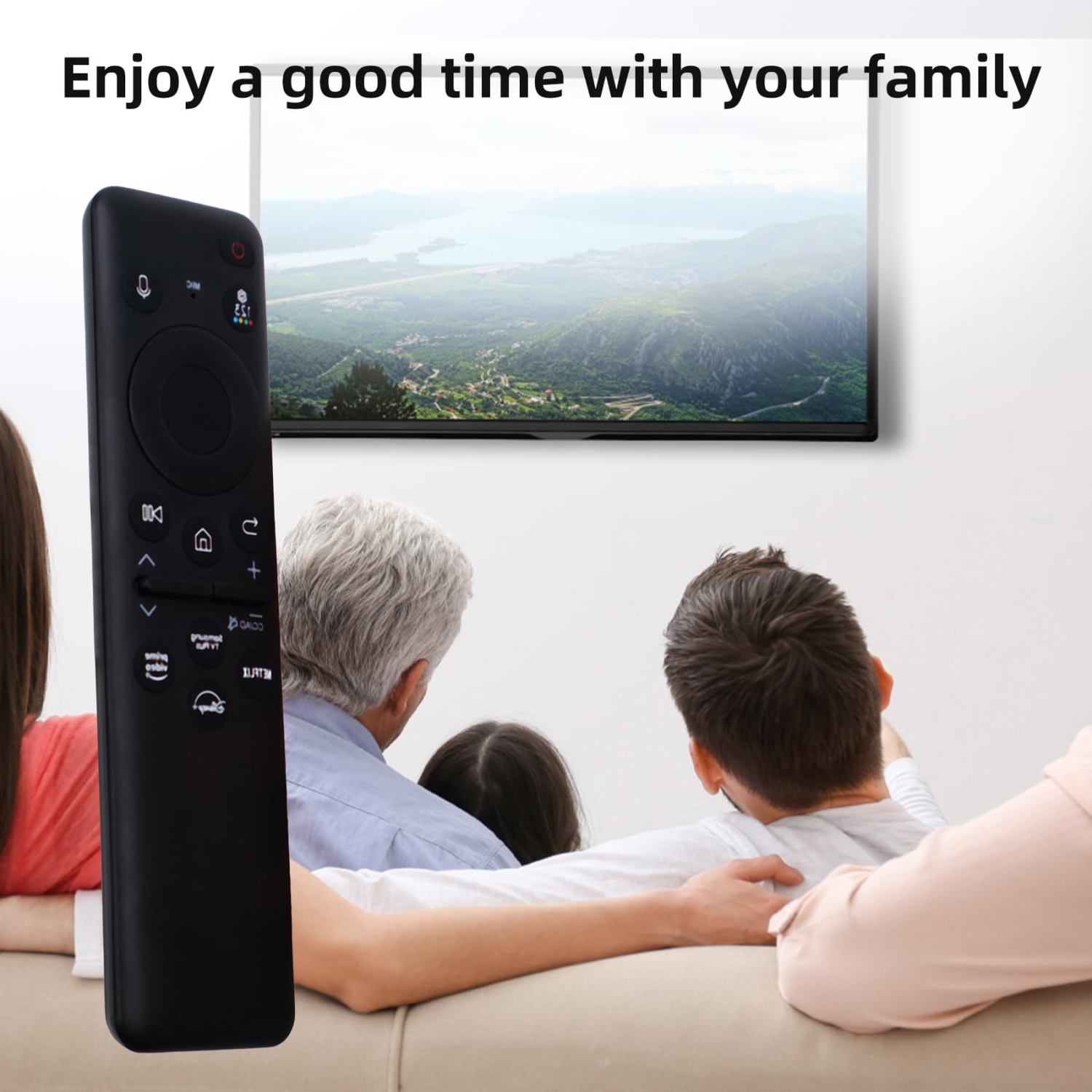 Télécommande de téléviseur à recharge solaire, télécommande vocale BN59-01455&nbsp;A de rechange pour Samsung TV