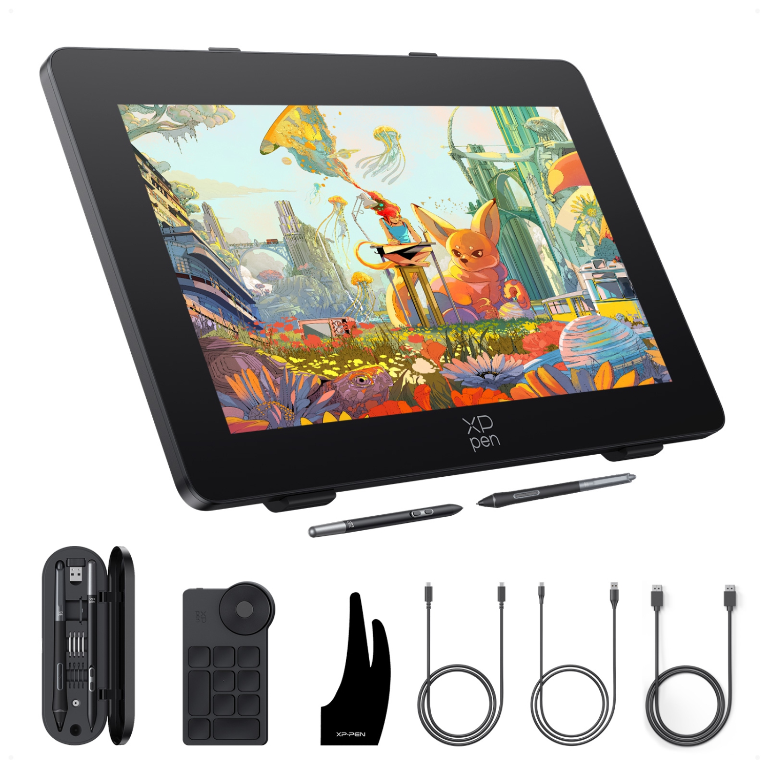XPPen 23.8'' 4K Ultra HD Drawing Tablet with Large Screen with 16384 Pen Pressure Stylus Wireless Keydial (Artist Pro 24 Gen2 4K)