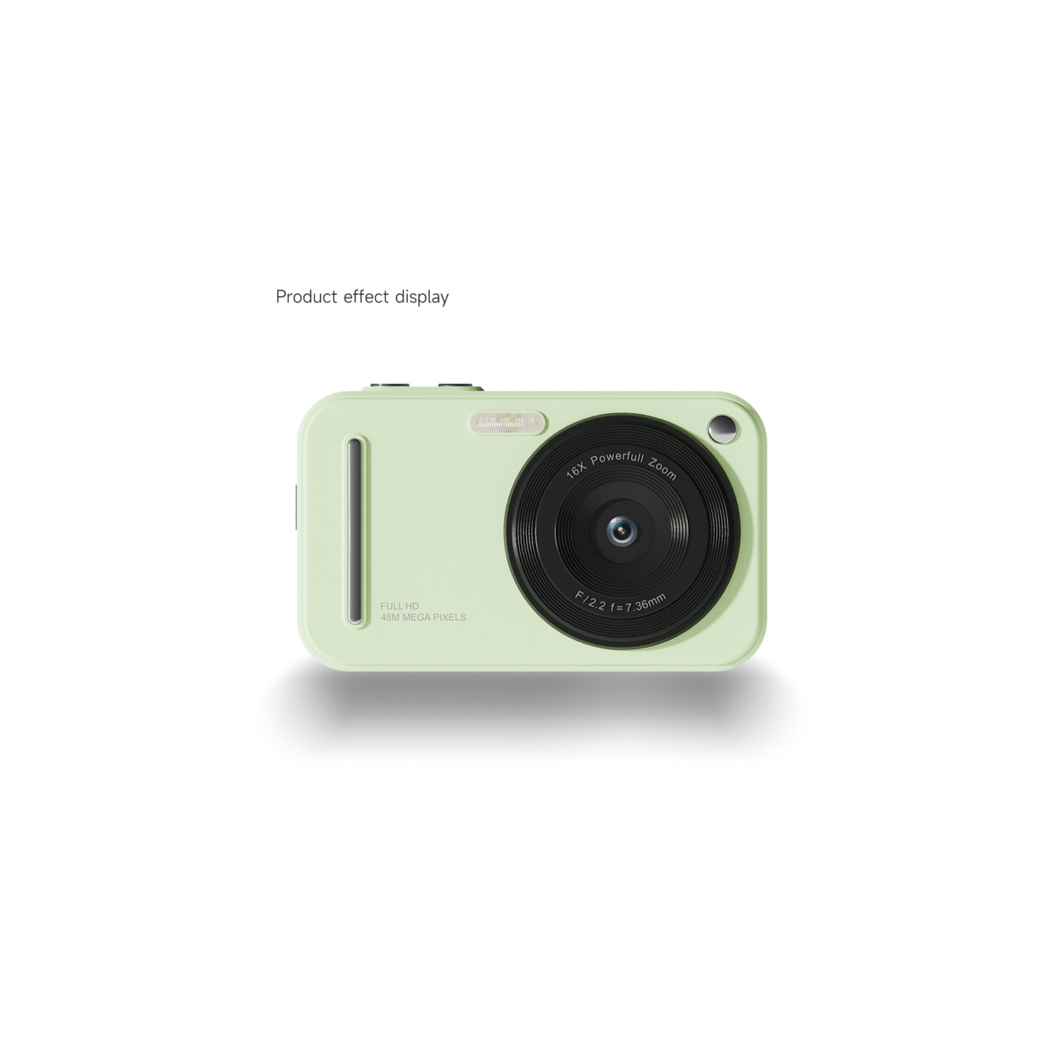 Digital Camera, 2.4 Inch HD Screen with 16x Zoom and Image Shake, Anti-Shake, Wide Angle, Macro, Compact Portable Photography Camera for Boys Girls