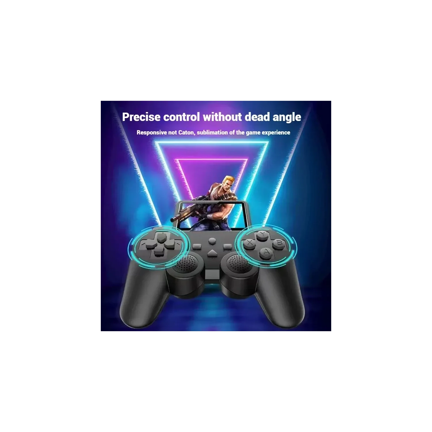 Console de jeu portative S10, jeux de rôle rétro FC d'aventure 520, jeu de télé jouet pour enfants, manette de jeu sans fil - noir double