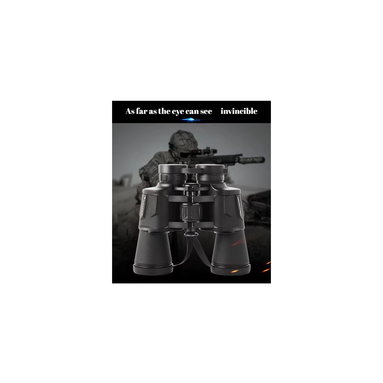 Binoculars 20x50 High Power HD Low Light Night Vision Large Eyepiece Outdoor Mobile Telescope Powerful Telescope Waterproof Hunting Camping