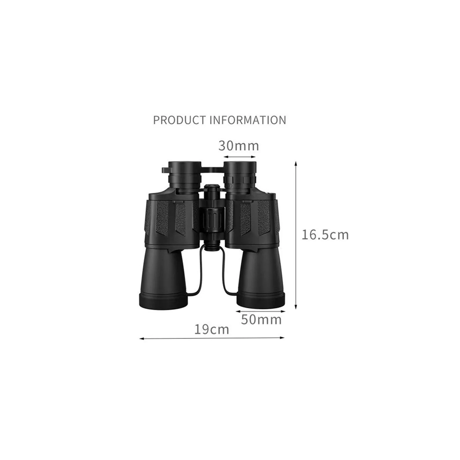 Binoculars 20x50 high power HD low light night vision large eyepiece outdoor mobile phone telescope strong waterproof20X50 green light with compass