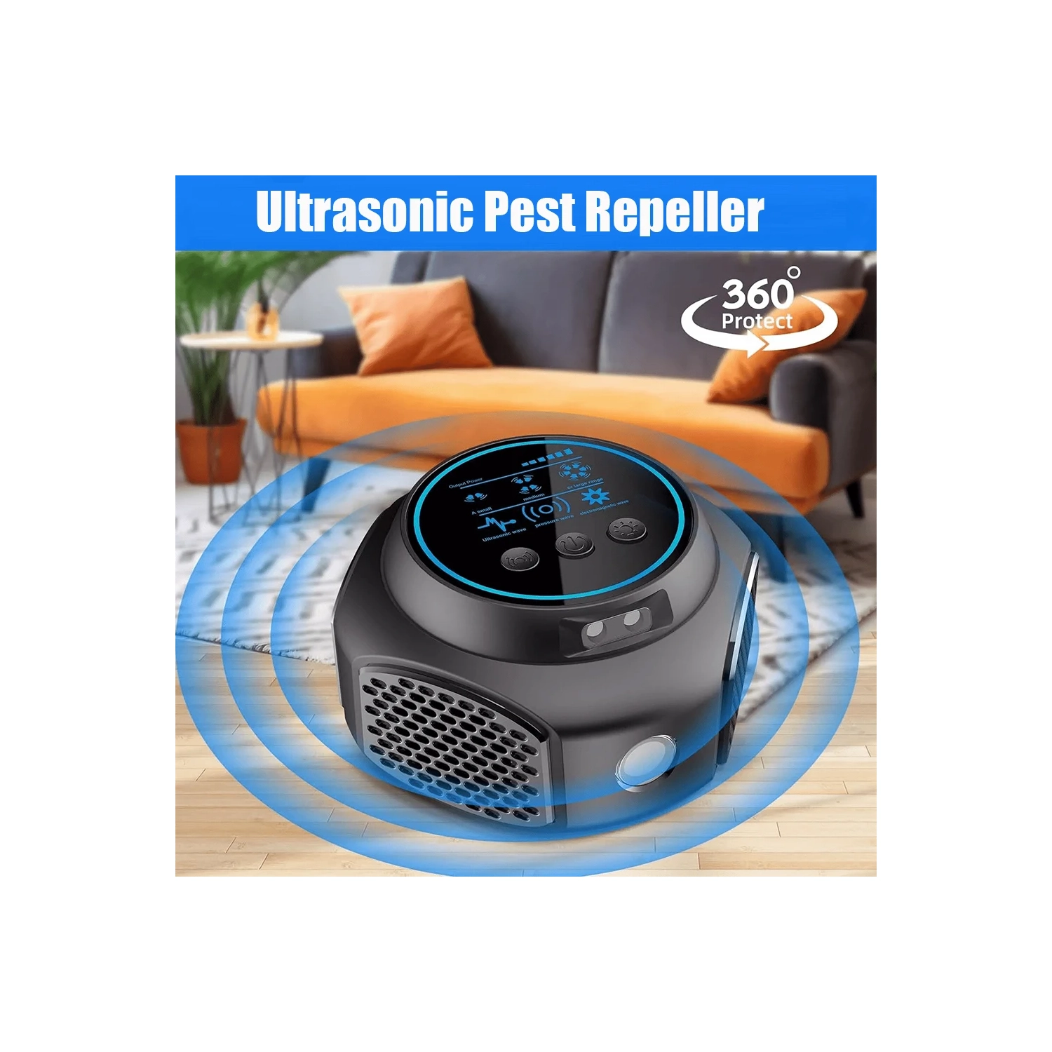 Répulsif de rongeurs à enfichage ultrasonique, chasse-souris intérieur, dissuasif électronique de rongeurs, souris et contrôle de l'écureuil pour la