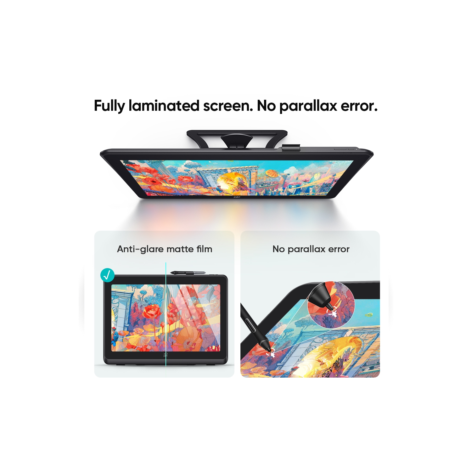 Tablette de dessin 130 % sRVB 22&nbsp;po de XPPen – Tablette artistique haute précision avec 16384 stylet à pression