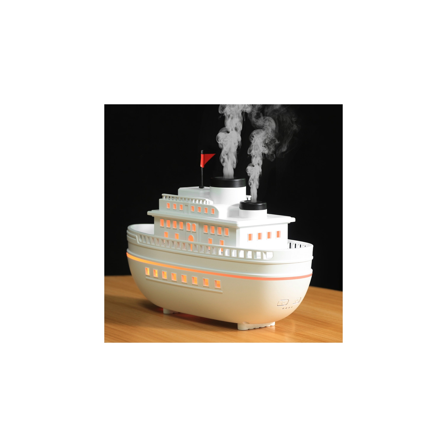 Humidificateur d'aromathérapie ultrasonique SHARE FORME 7 lumières changeantes de couleur Grand diffuseur d'huile essentielle ultrasonique de brume