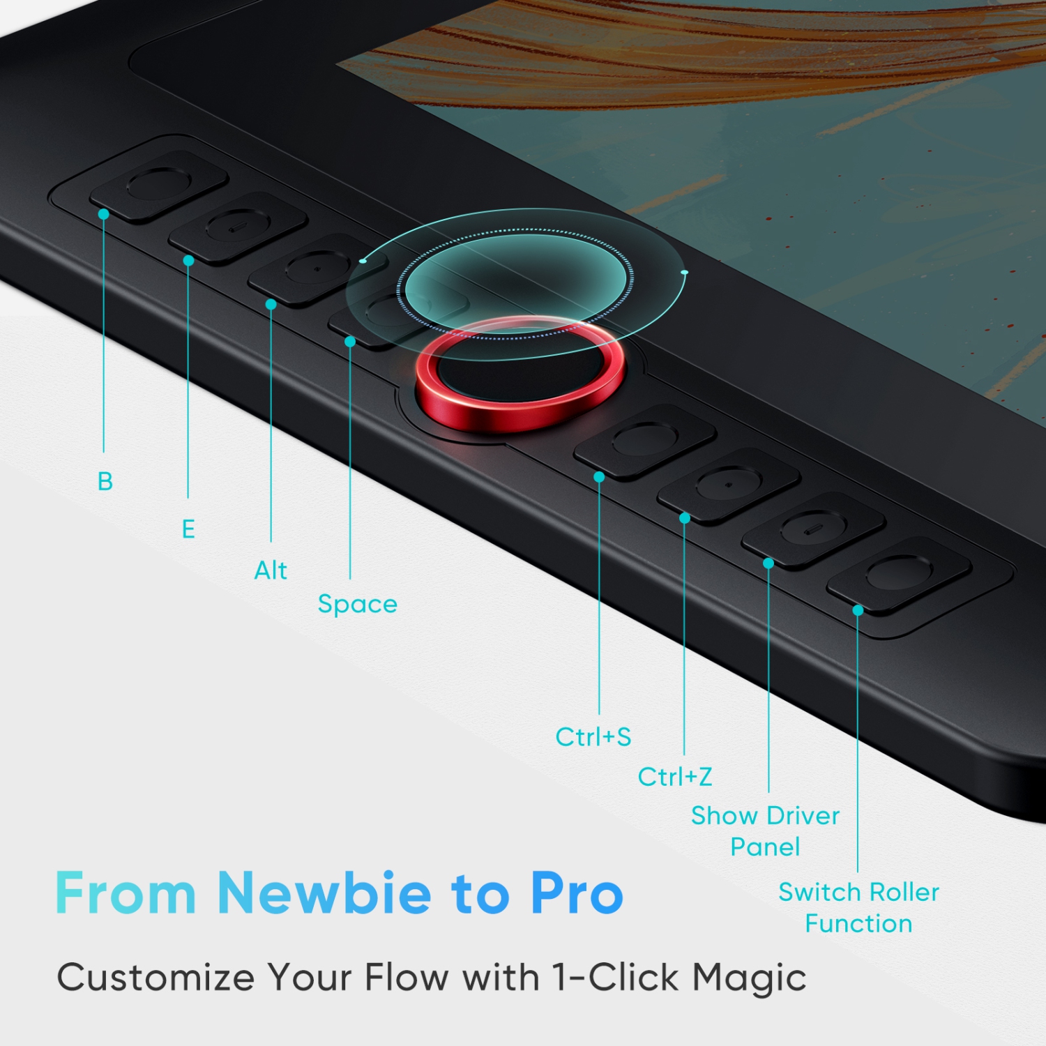 Moniteur à dessin IPS 13&nbsp;po XPPen avec stylet graphique laminé de 3&nbsp;po