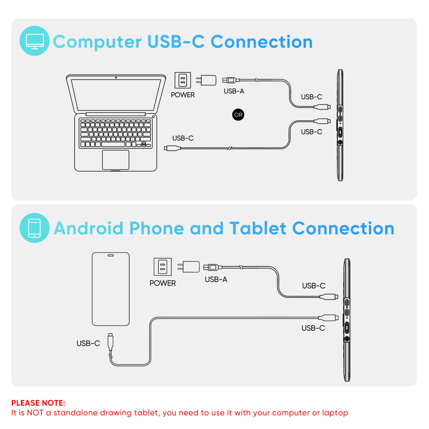 Moniteur à dessin IPS 13&nbsp;po XPPen avec stylet graphique laminé de 3&nbsp;po