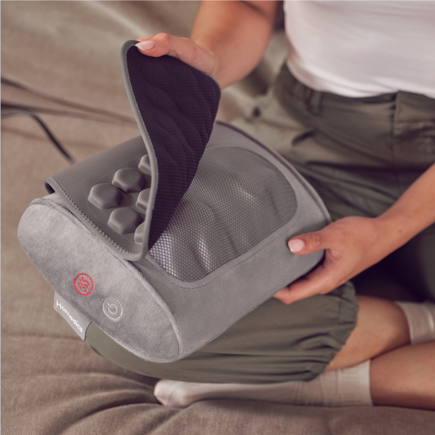 Coussin de massage profilé en gel de HoMedics