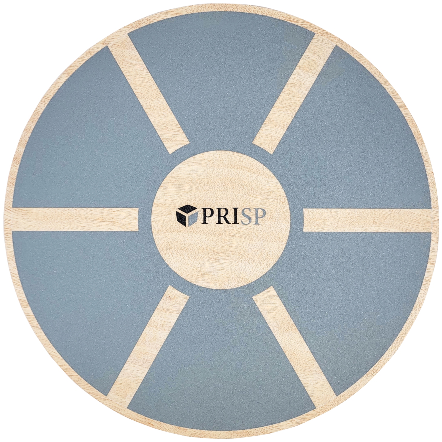 PRISP Wooden Wobble Balance Board - Round Stability Trainer for Standing Desk, Core Exercises, Ankle Training, Home Gym and Fitness; Wood Balancing