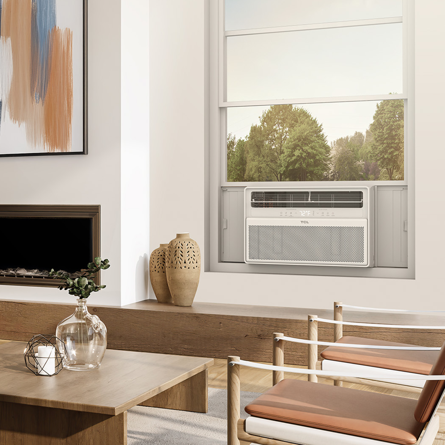 TCL – Climatiseur de fenêtre, ventilateur et déshumidificateur intelligent 10&nbsp;000&nbsp;BTU série Q, 450 pi2 Télécommande, fonctionne avec