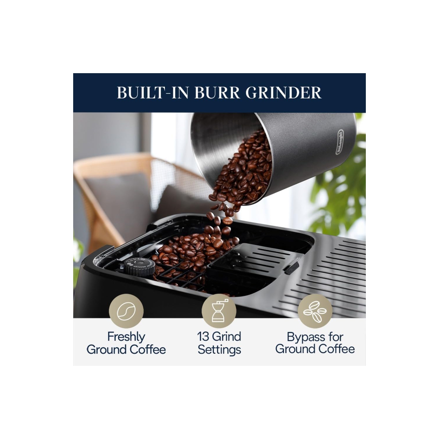 Delonghi Magnifica Plus Fully Automatic Espresso Machine - Silver