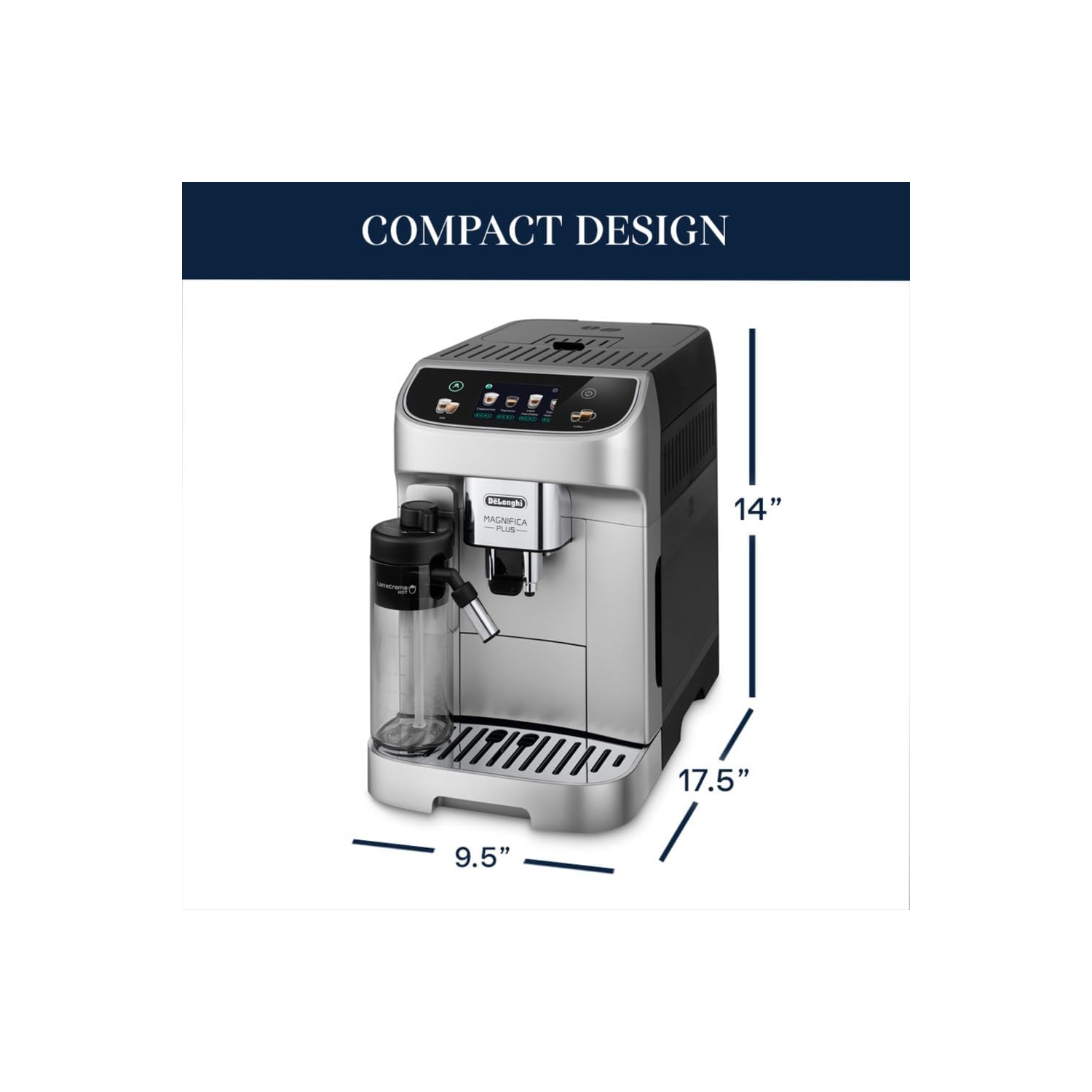 Delonghi Magnifica Plus Fully Automatic Espresso Machine - Silver