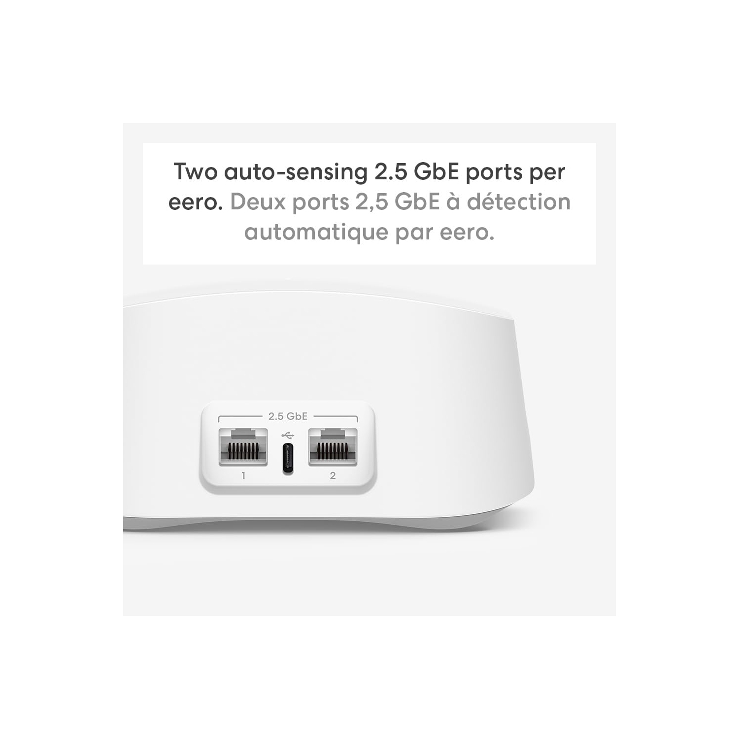 Tout nouveau : routeur Wi-Fi 7 maillé bibande 7 d'Eero - Prend en charge les forfaits Internet jusqu'à 2.5 Gb/s, couverture jusqu'à