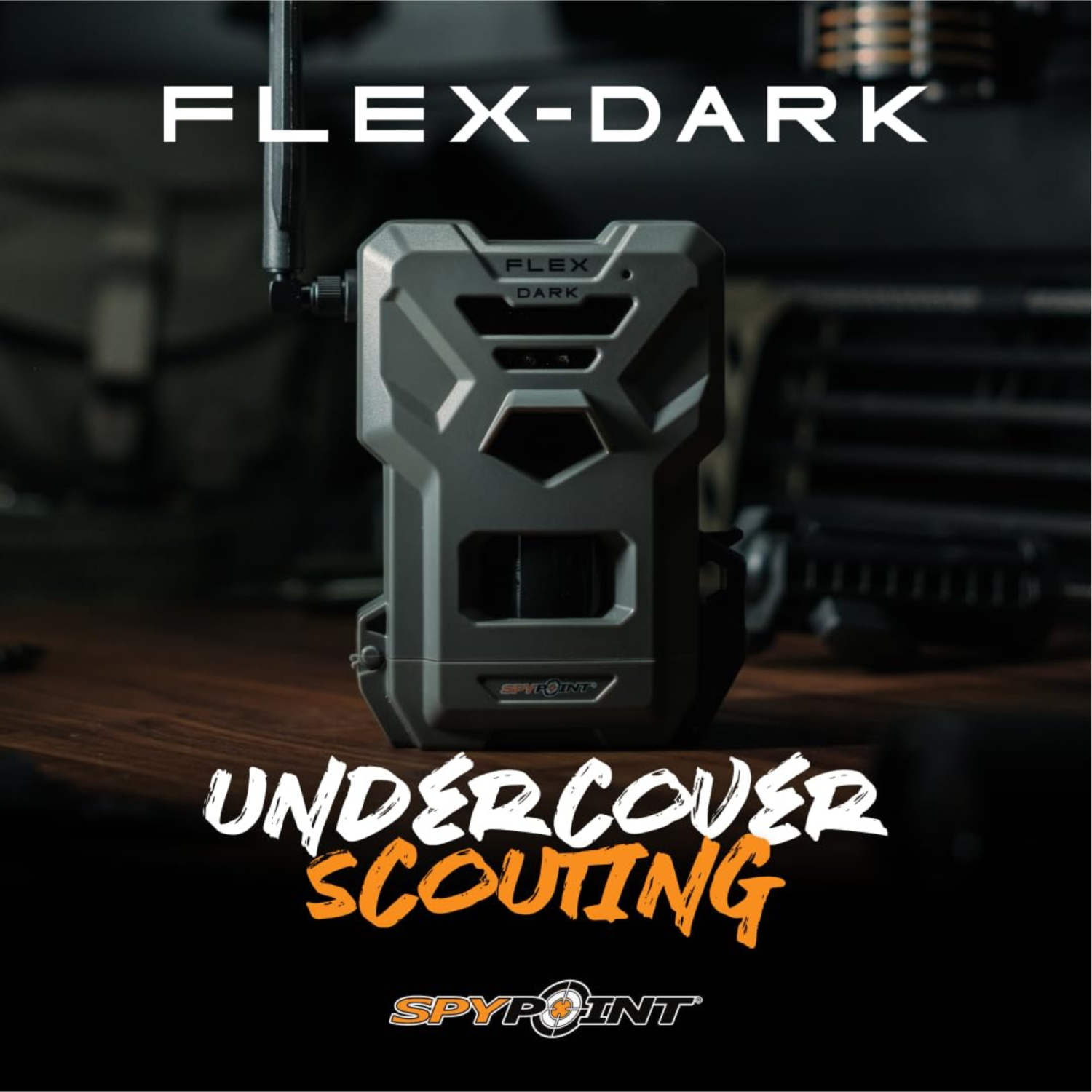 SPYPOINT FLEX-DARK Cellular Trail Camera, 40MP Photos, 1080p Video + Sound, No-Glow Game Camera, Hunting Night Vision, Motion Activated,100ft