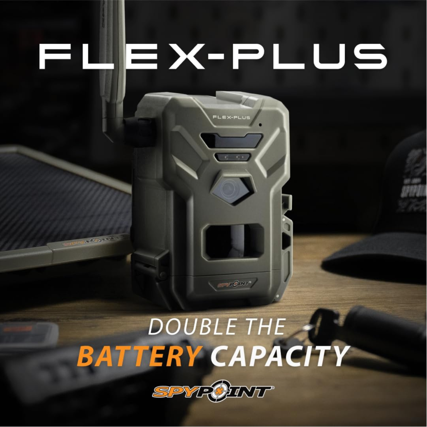 SPYPOINT FLEX-PLUS Cellular Trail Camera, 36MP Photos and 1080p Videos w/ Sound, Double the Battery Capacity, GPS-Enabled, 100' Flash & Detection