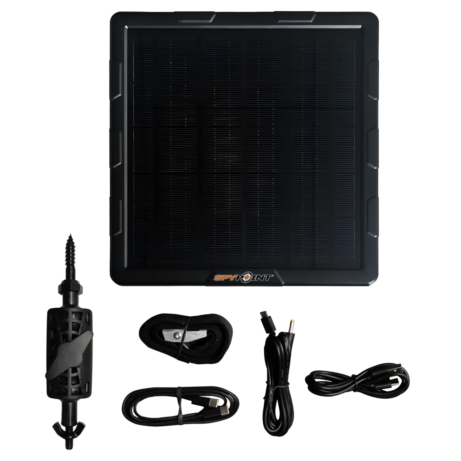SPYPOINT Solar Panel SPLB-10 for Trail Cameras - Include an Internal Battery, 7500 mAh Battery Capacity, 12V Power Outlet, IP66 Waterproof,