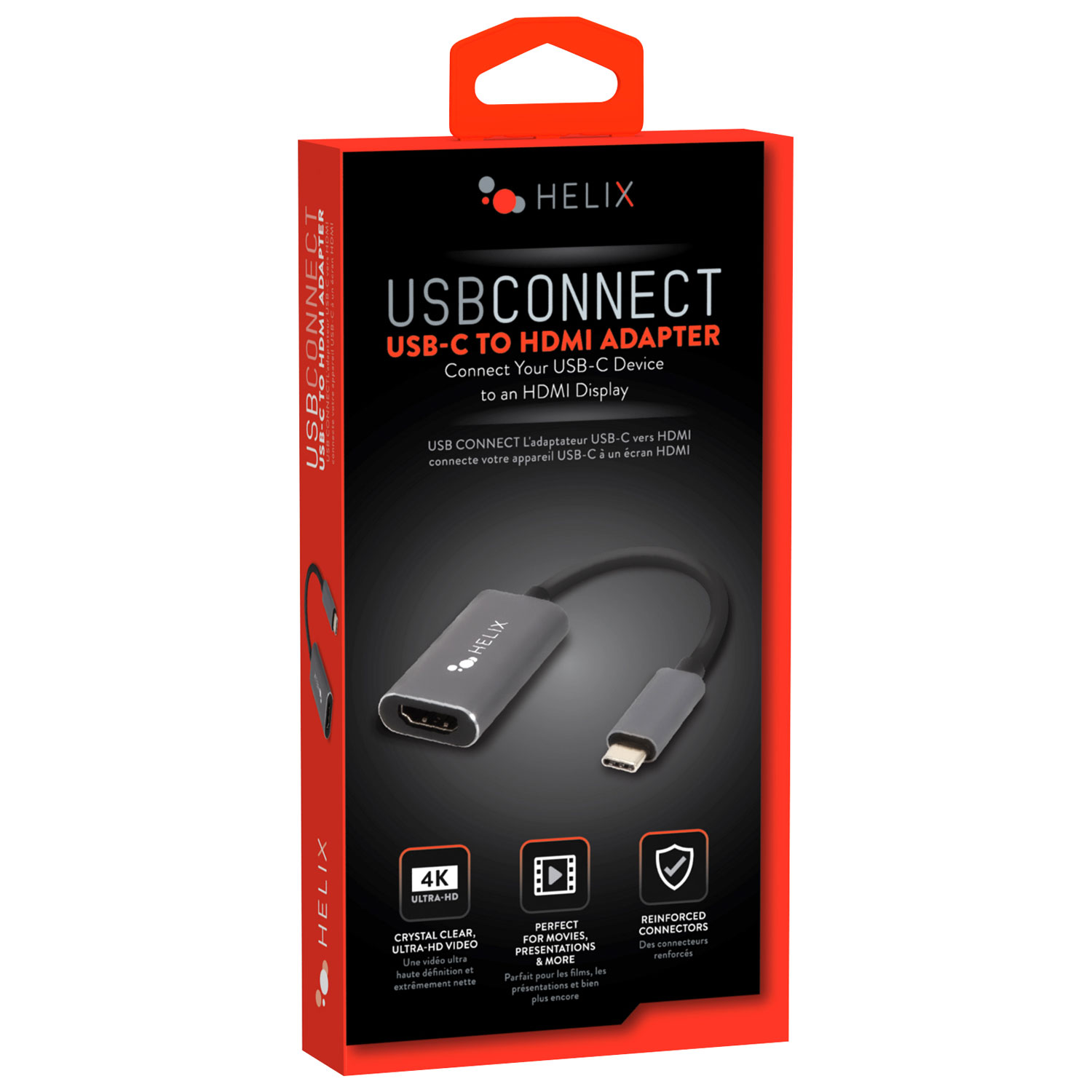 Adaptateur USB-C à HDMI UHD 4K de Helix