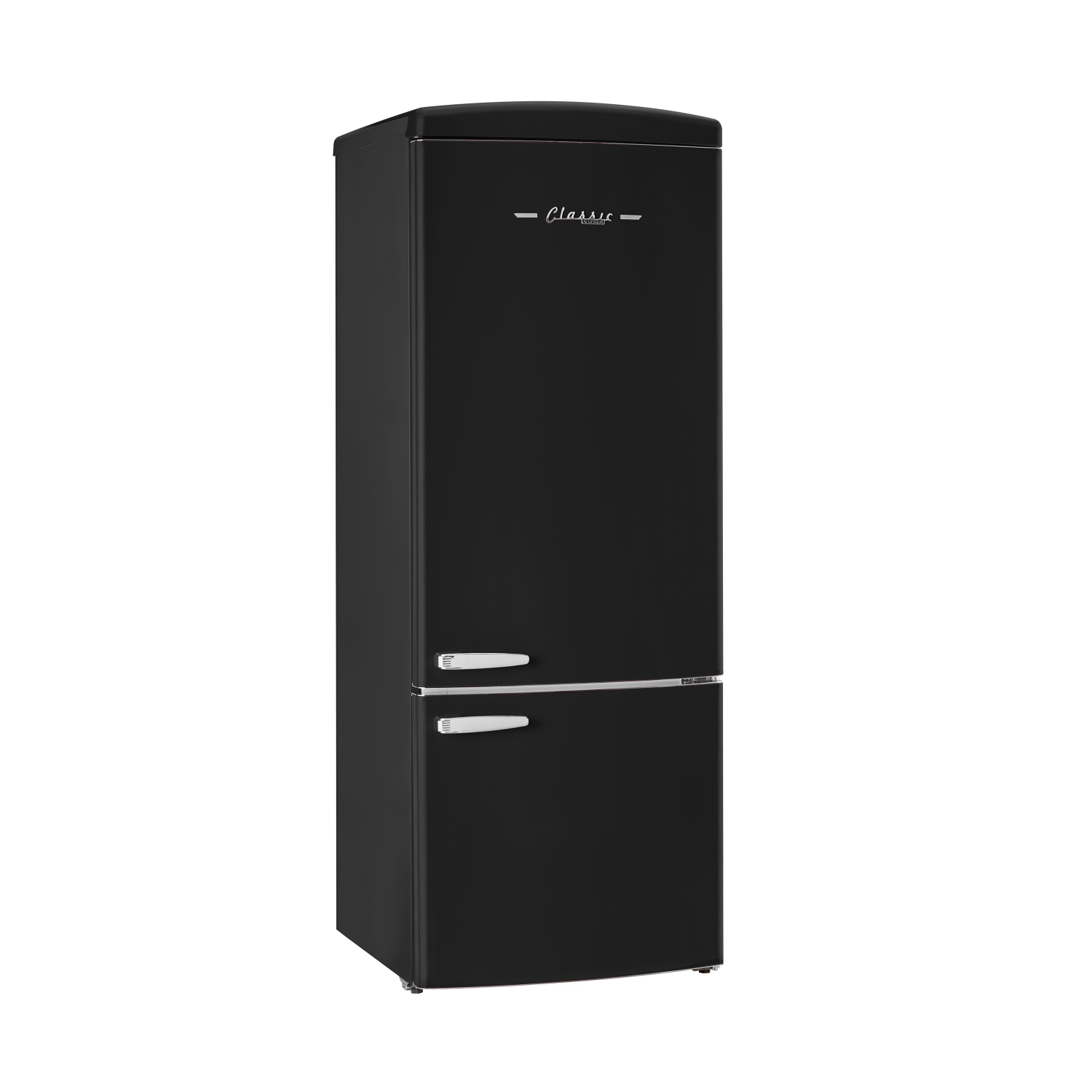 Réfrigérateur à congélateur inférieur rétro classique 16,7&nbsp;pi³ d'Unique Appliances - Noir mat, Energy Star