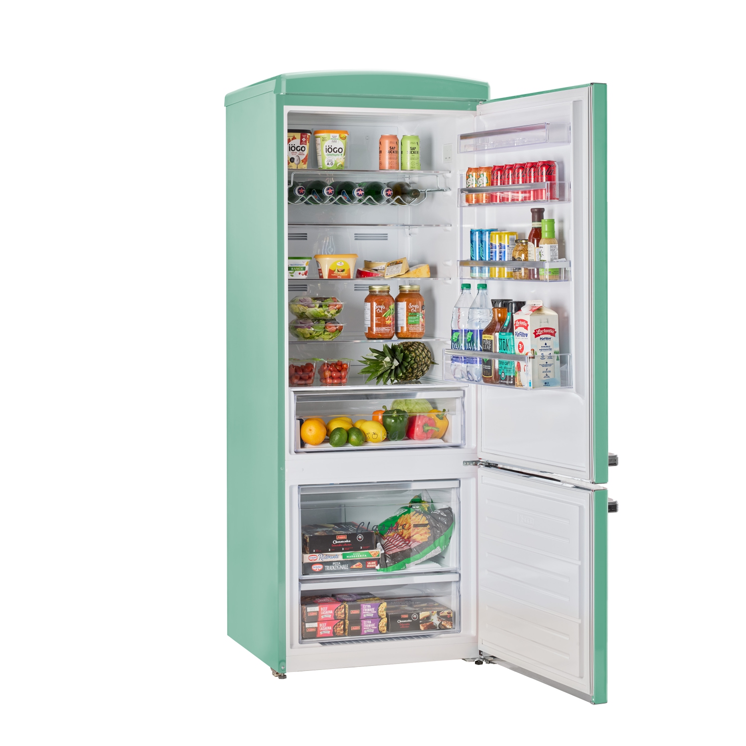 Unique Appliances Classic Retro 16.7 cu.ft Bottom Freezer Refrigerator - Ocean Mist Turquoise, Energy Star