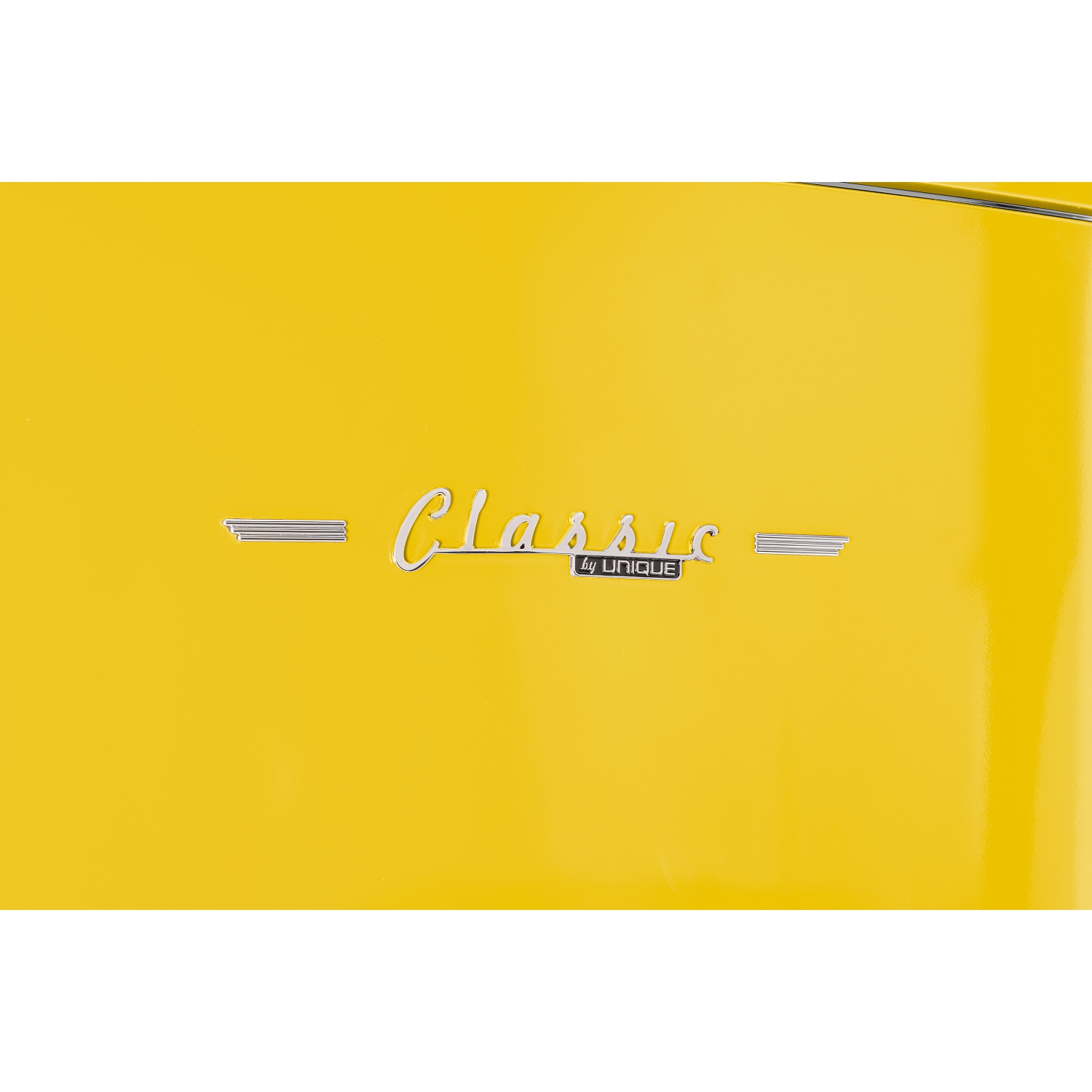 Réfrigérateur à congélateur inférieur rétro classique 16,7&nbsp;pi³ d'Unique Appliances - Jaune canari, Energy Star