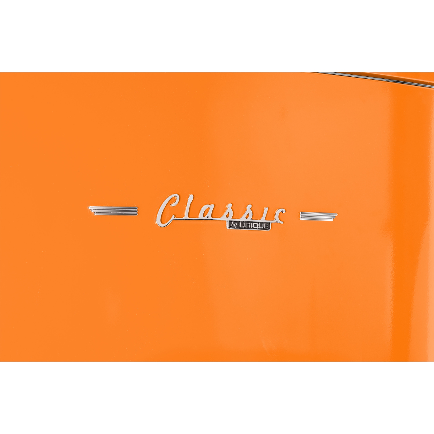 Réfrigérateur à congélateur inférieur rétro classique 16,7&nbsp;pi³ d'Unique Appliances - Orange crémeux, Energy Star