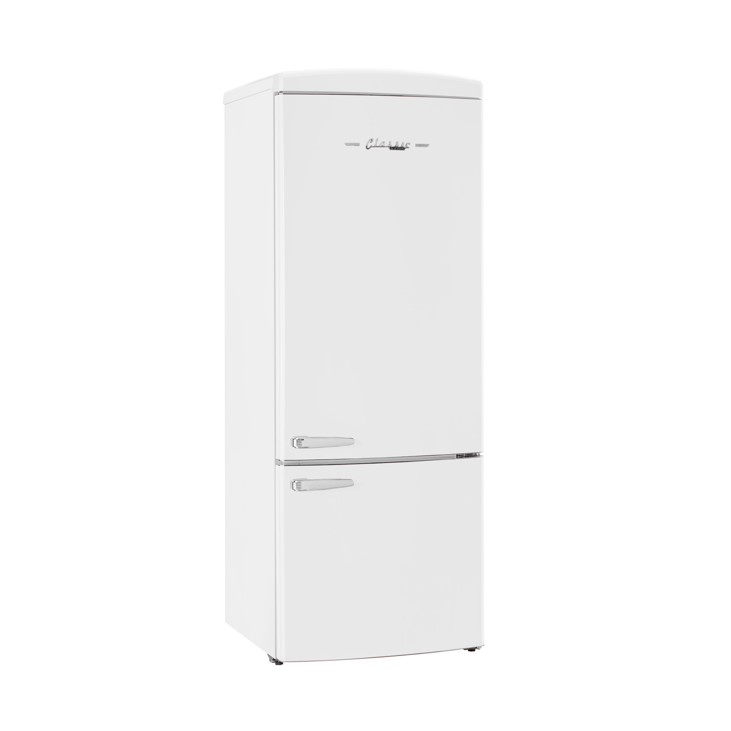 Unique Appliances Classic Retro 16.7 cu.ft Bottom Freezer Refrigerator - Marshmallow White, Energy Star