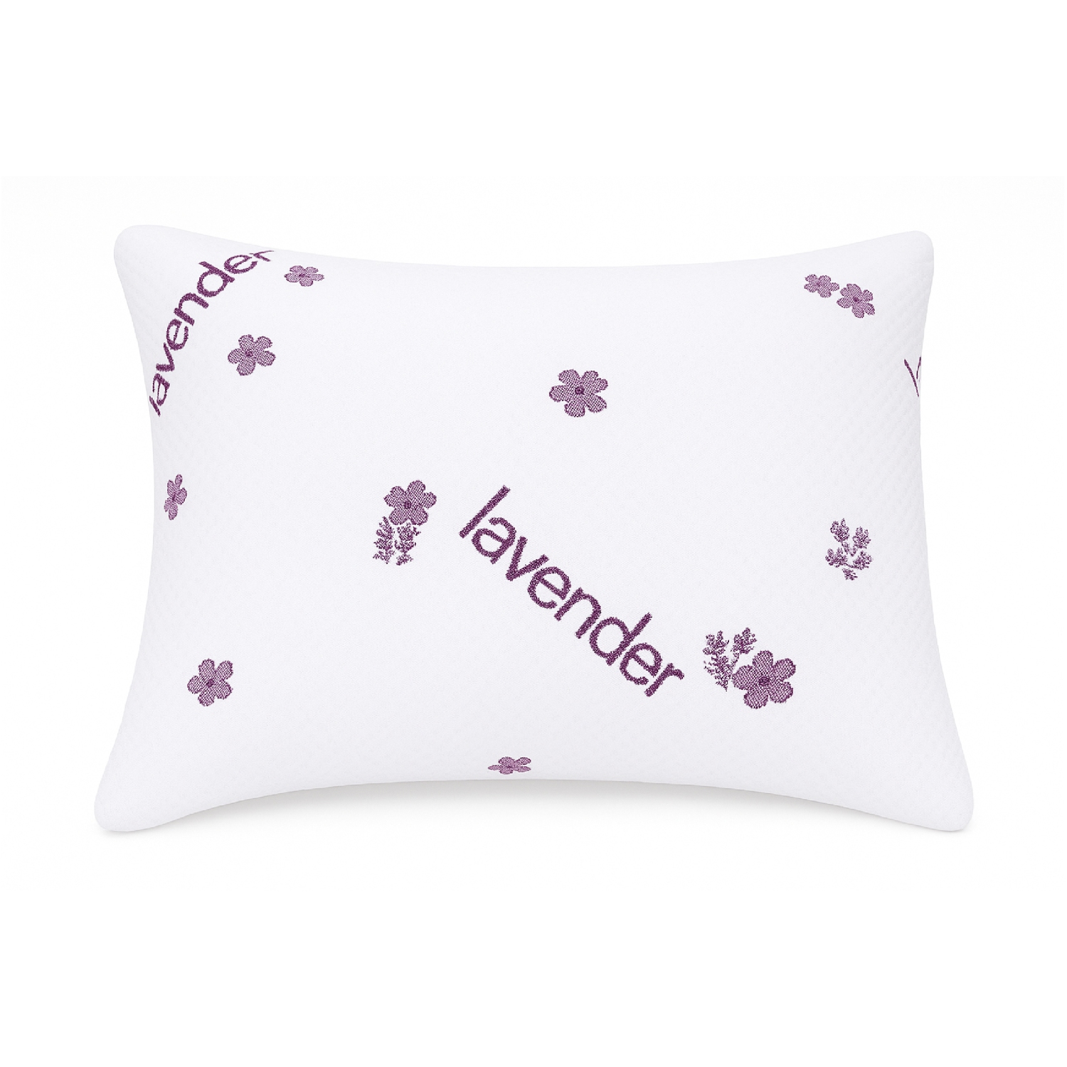 Oreiller infusé de lavande Beddora – Ensemble de 2 – Parfum apaisant, housse souple et soutien moelleux – 20 x 26&nbsp;po