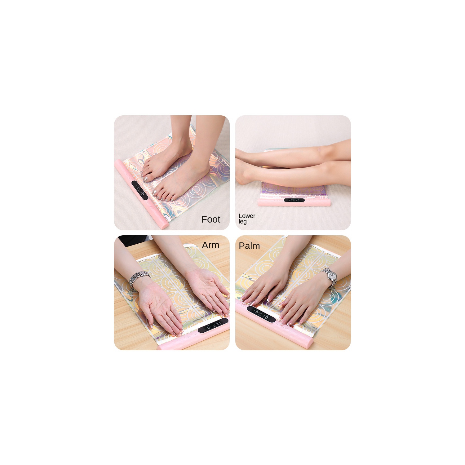 Foldable Foot Massager Cushion with EMS Technology Electric Massager Footpad for Hand Body Leg