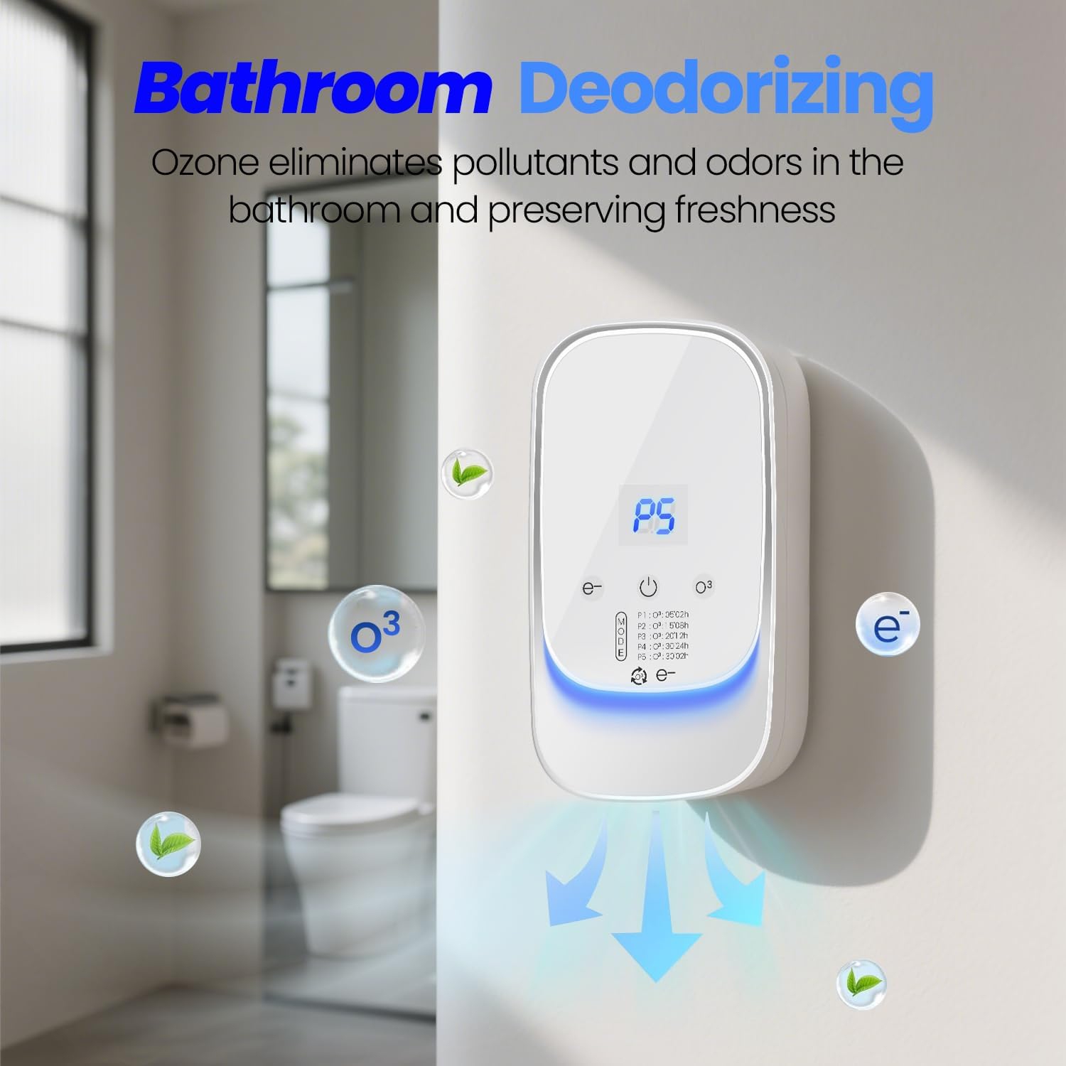 Désodorisant pour litière pour chats Animaux de compagnie Éliminateur d'odeurs Désodorisant assainisseur d'air enfichable Purificateur d'air