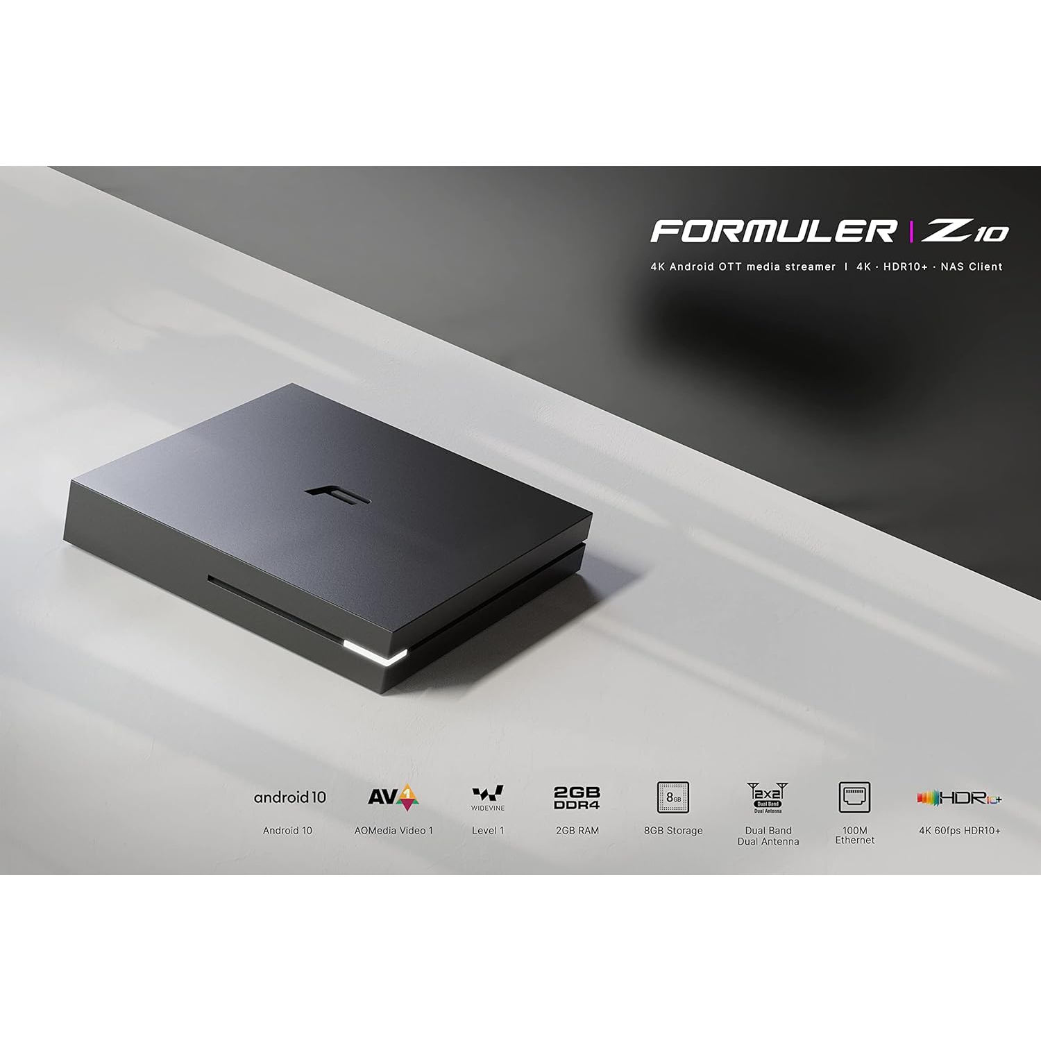 Formuler Z10 Android 10 bibande 5G 2&nbsp;Go RAM 8&nbsp;Go ROM 4K